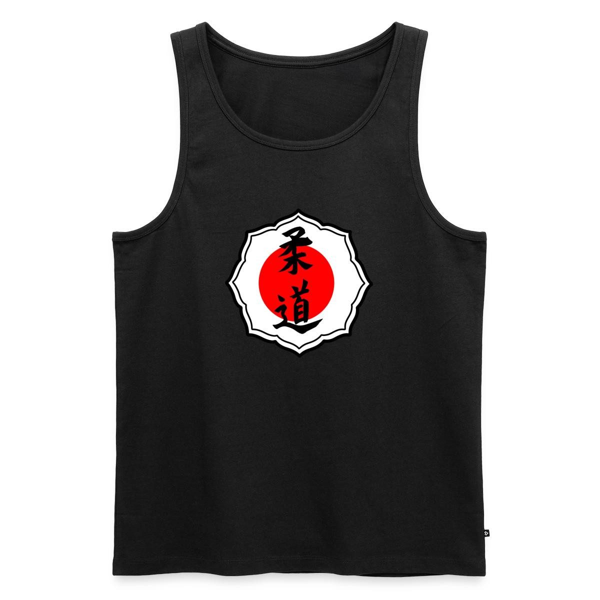 Spreadshirt T-Shirt Judo Kanji Mit Roter Sonne Japan Männer Premium Tank Top (1-tlg)