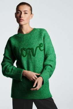 Next Rundhalspullover Pullover mit Schriftzug „Liebe“ (1-tlg)
