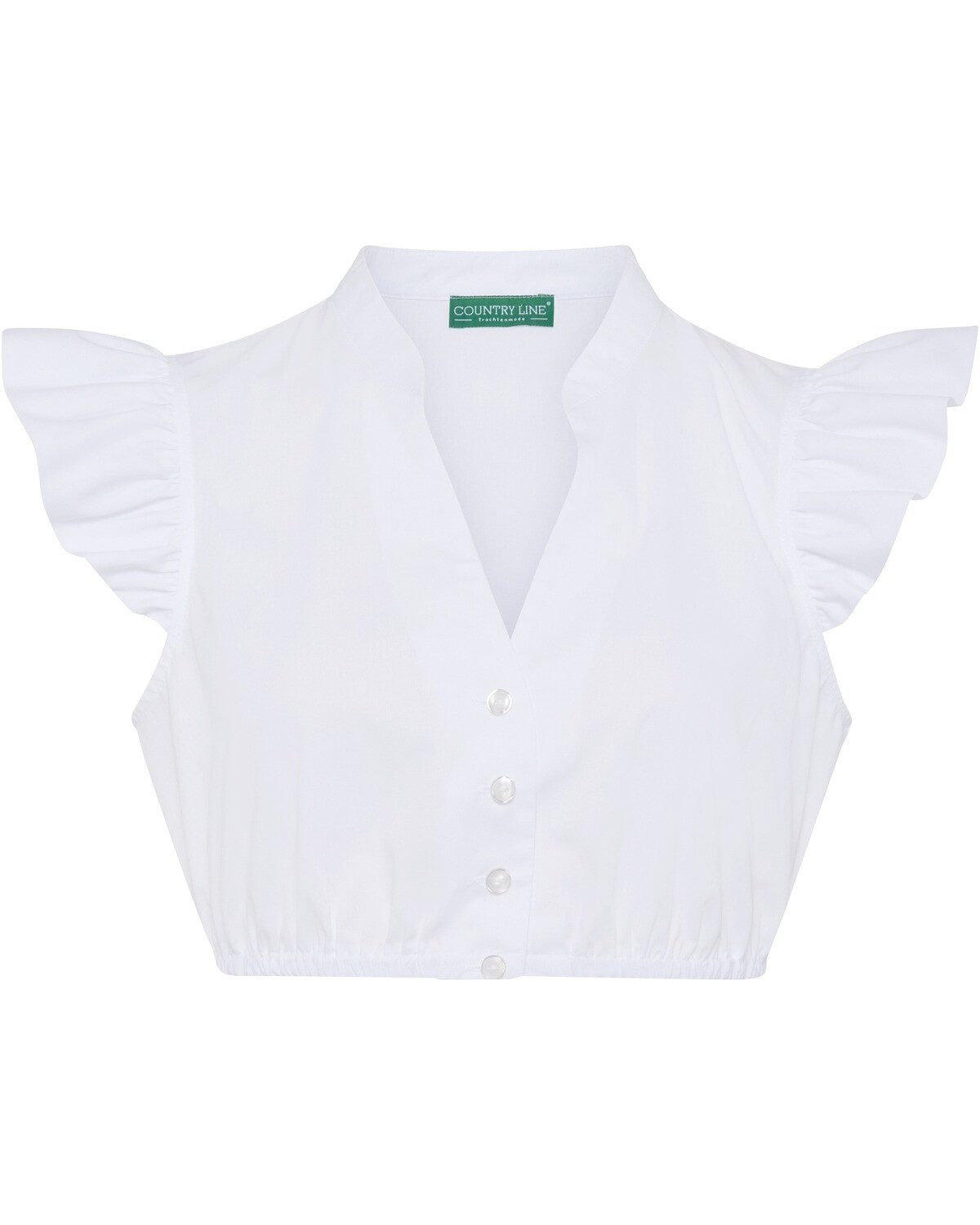 Dirndlbluse Dirndlbluse mit Flügelärmel