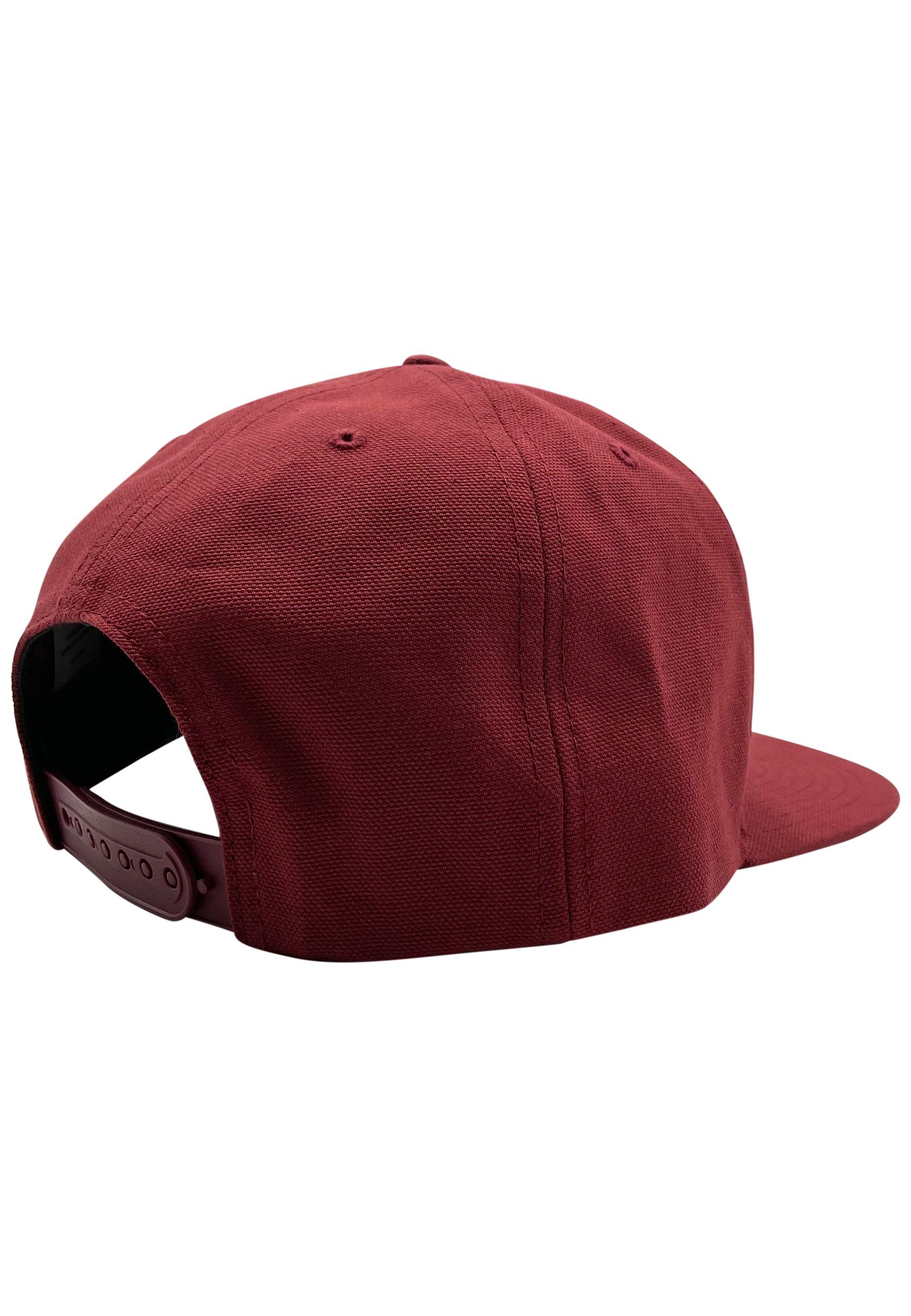 100% Rot DRASSN-Holz-Schwarz Cap Snapback Gröbenstädt DRASSN Bio-Baumwolle