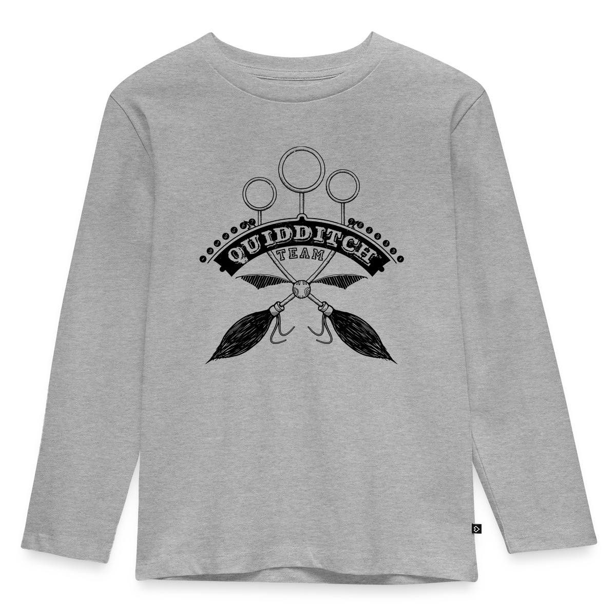T-Shirt Harry Potter Quidditch Team schwarz Kinder Premium Langarmshirt