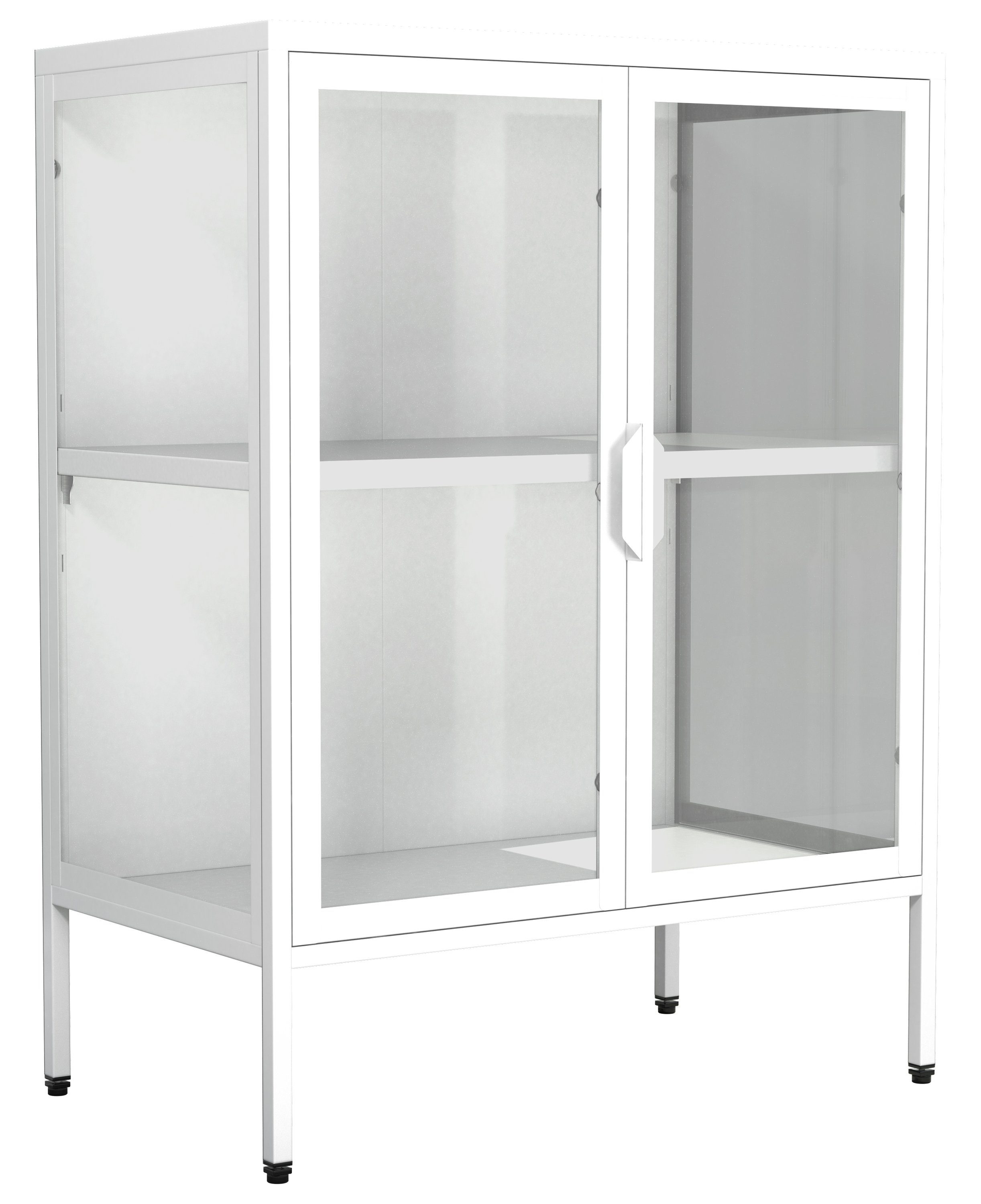 VCM Standvitrine Stahl Glas Standvitrine Vitrine günstig online kaufen