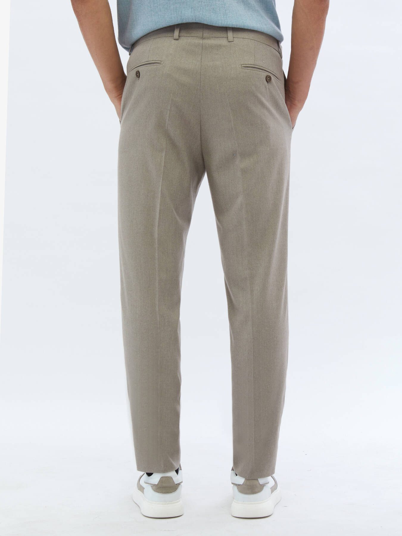 KİP Chinohose Klassische Hose mit figurbetonter Passform und Leinenbindung