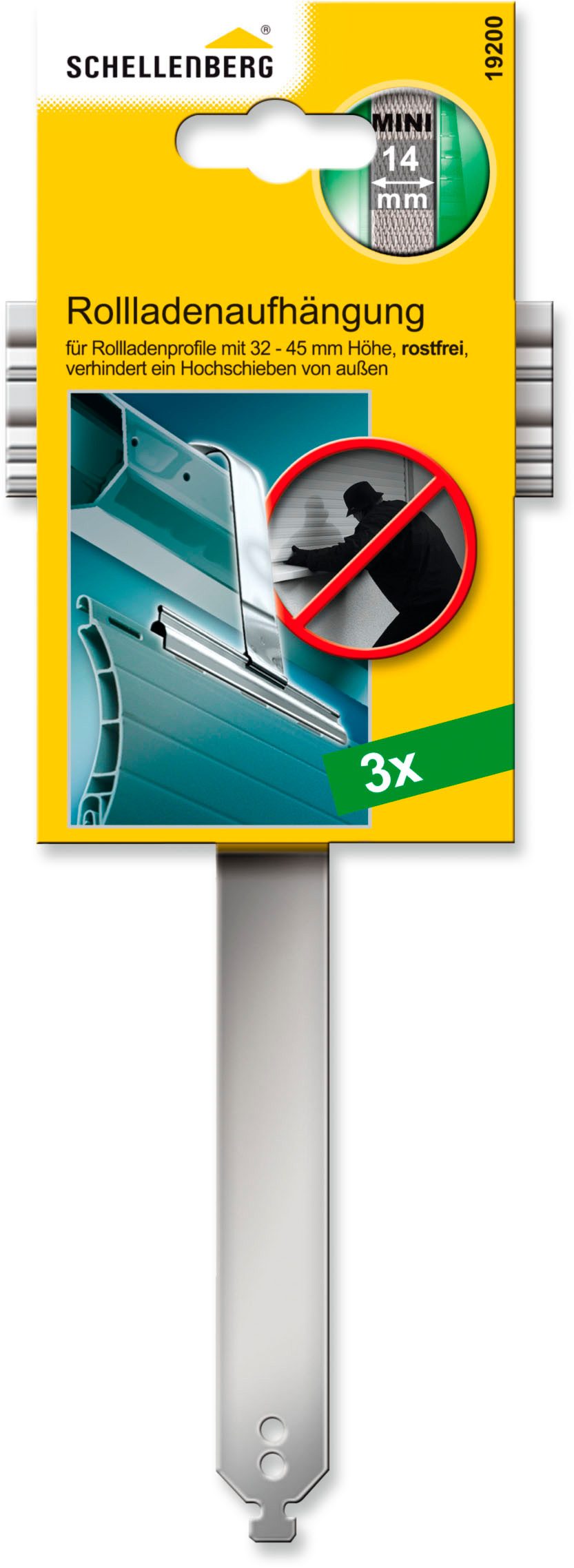 SCHELLENBERG Rollladenaufhängung Mini oder Maxi, aus Edelstahl, (Set, 1-St), für Ø 40 oder 60 mm Stahlrohrwellen