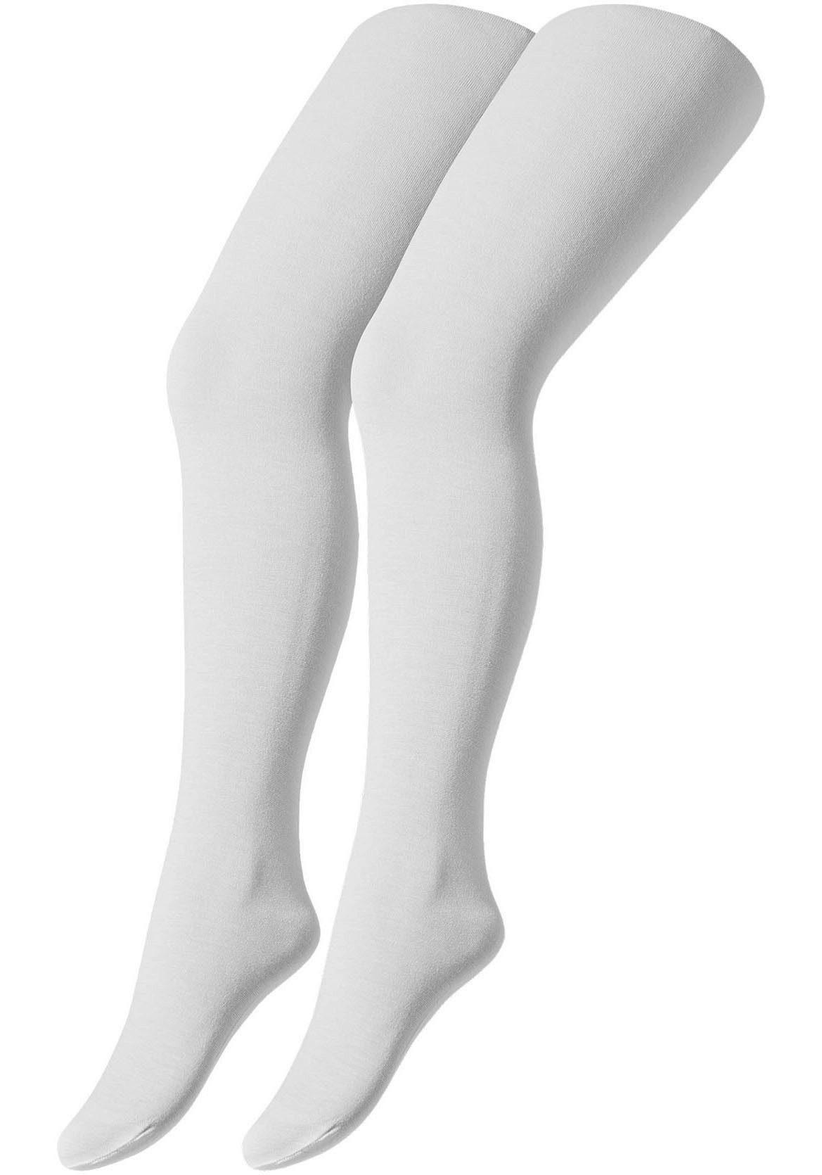 CAMANO Camano Strickstrumpfhose cotton fine (2er Pack) mit elastischem Bund, 98/104 - 152/164
