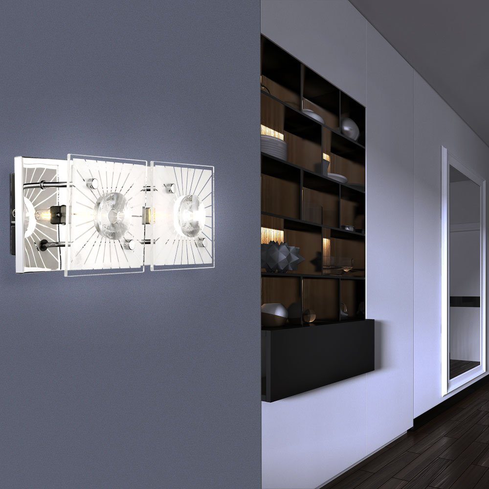 Wandleuchte inklusive, Leuchtmittel Kristallleuchte Wandleuchte, Kristalle Modern Wand Wandlampe LED nicht Globo