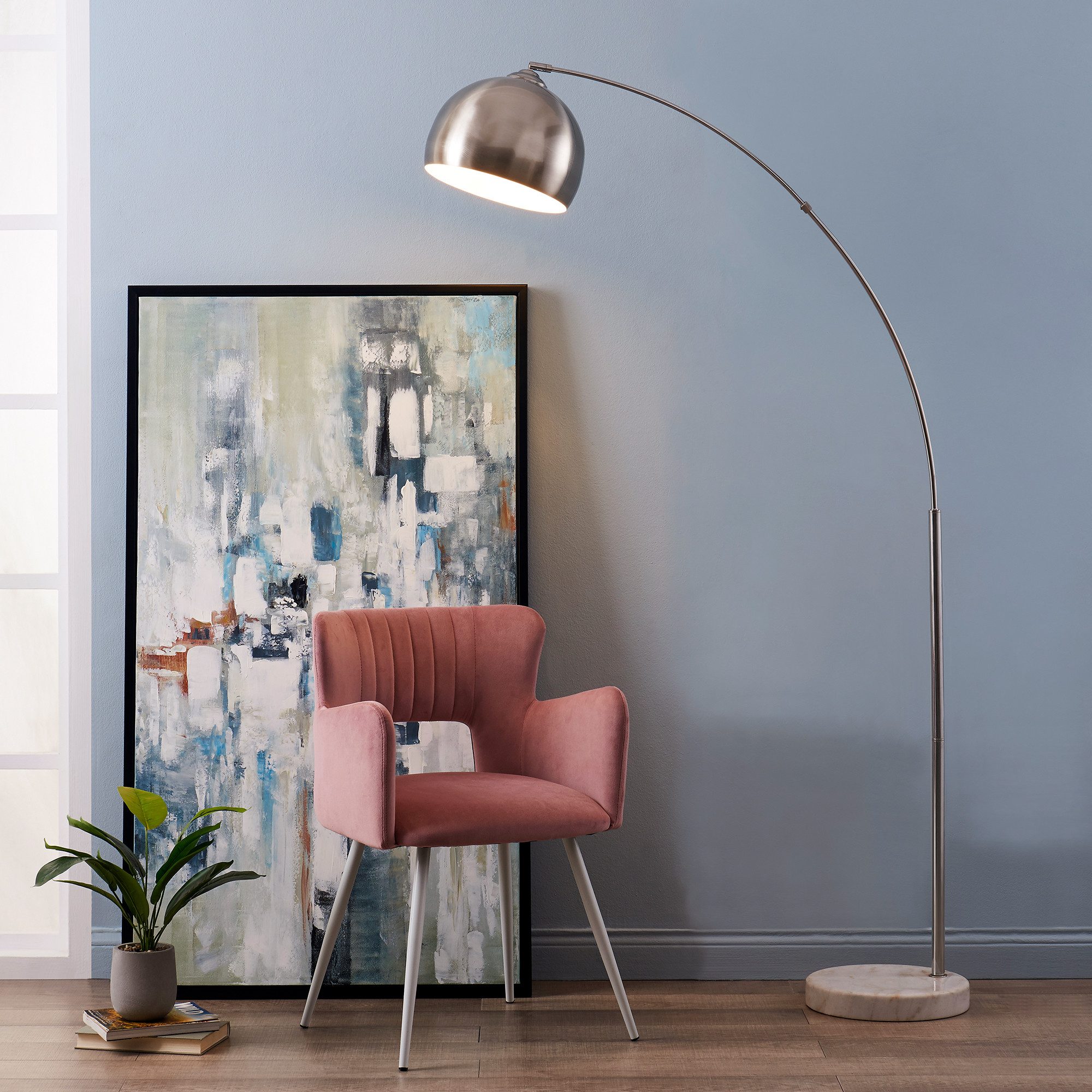 Teamson Home Bogenlampe Gebogene Stehlampe aus günstig online kaufen