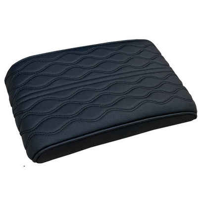 SOTOR Auto-Fußmatten Vier-Jahreszeiten-Universal Auto Armlehne Box Booster Kissen, Leder Auto Armlehne Box