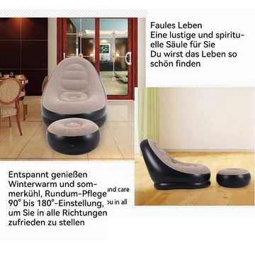 Welikera Chaiselongue Aufblasbares Sofa,Fauler Liegestuhl,Komfortabel,116x98x83cm,Tragbar