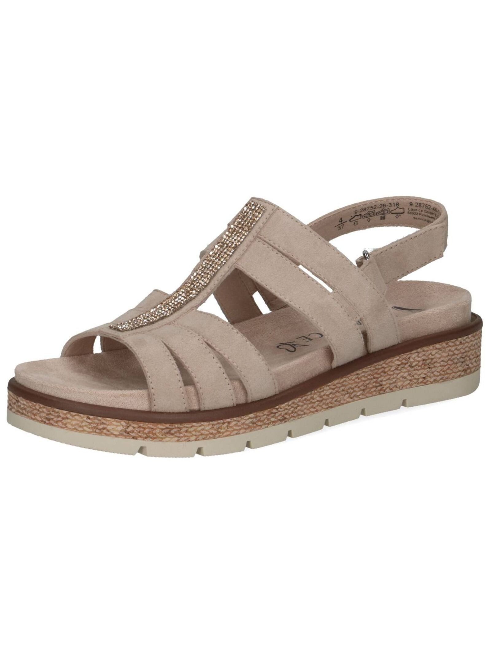 Caprice Caprice Sandalen Veloursleder Keilsandalette