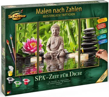 Schipper Malen nach Zahlen Meisterklasse Triptychon - SPA - Zeit für Dich!, Made in Germany