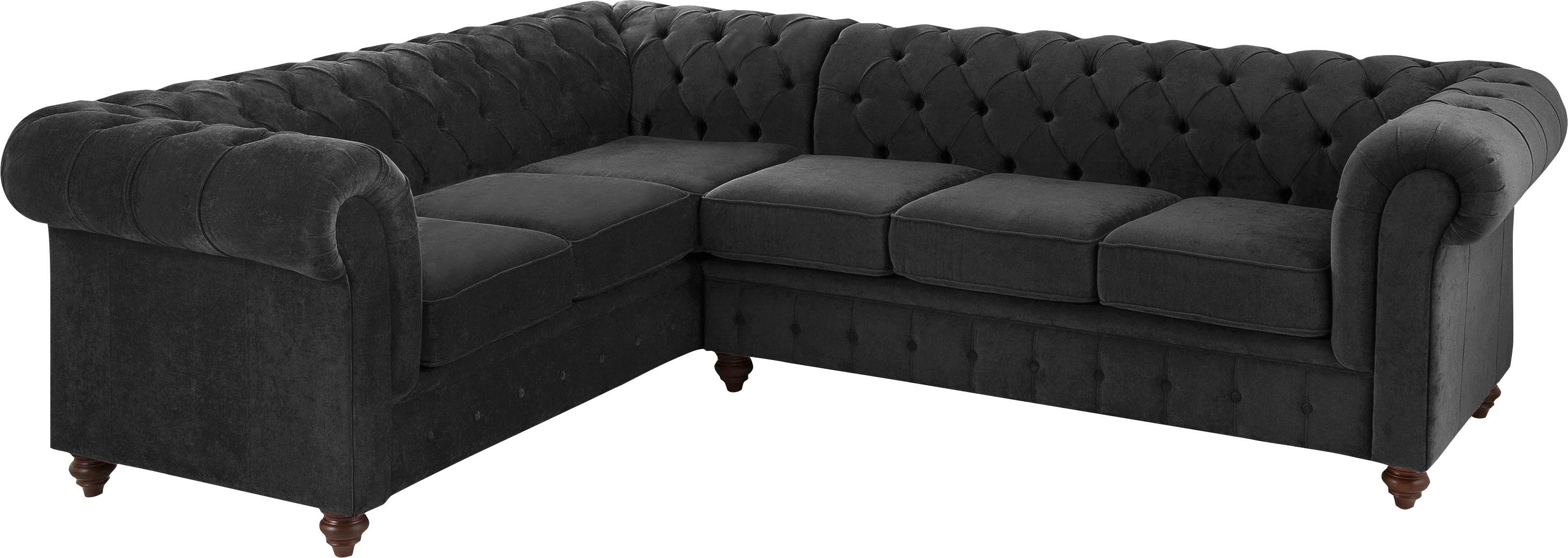 Home affaire Chesterfield-Sofa Duc Ecksofa L-Form, günstig online kaufen