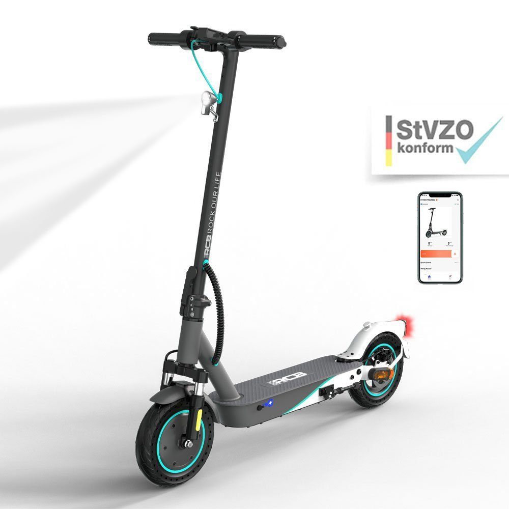 CITYSPORTS E-Scooter RCB-EV10K 10 Zoll Електричний скутер mit ABE E-roller, 20,00 km/h, mit Straßenzulassung Max 35km E-roller mit app max 20km/h Mit ABE