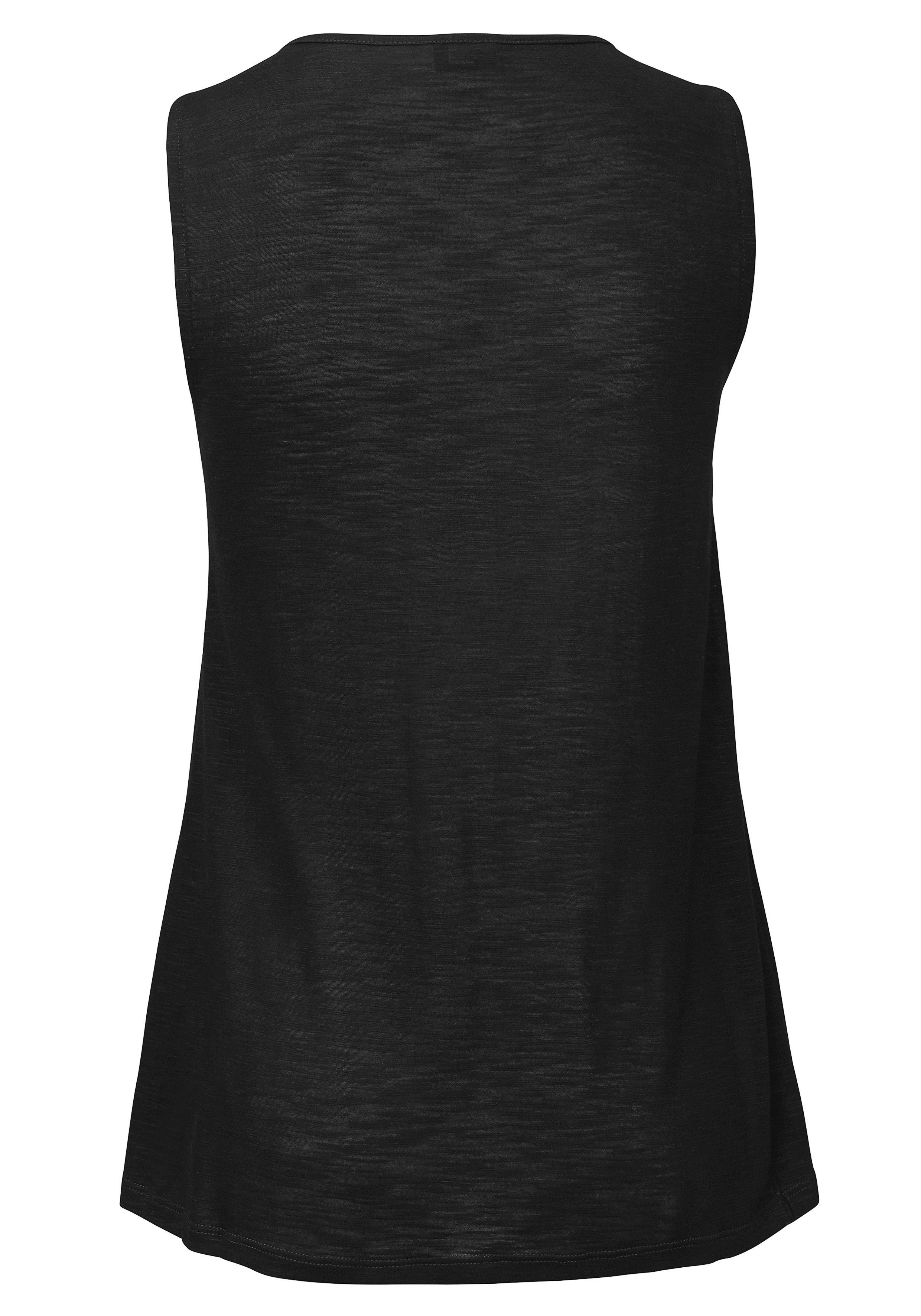 Buffalo Tanktop mit Stickerei, Sommertop, Viskoseware