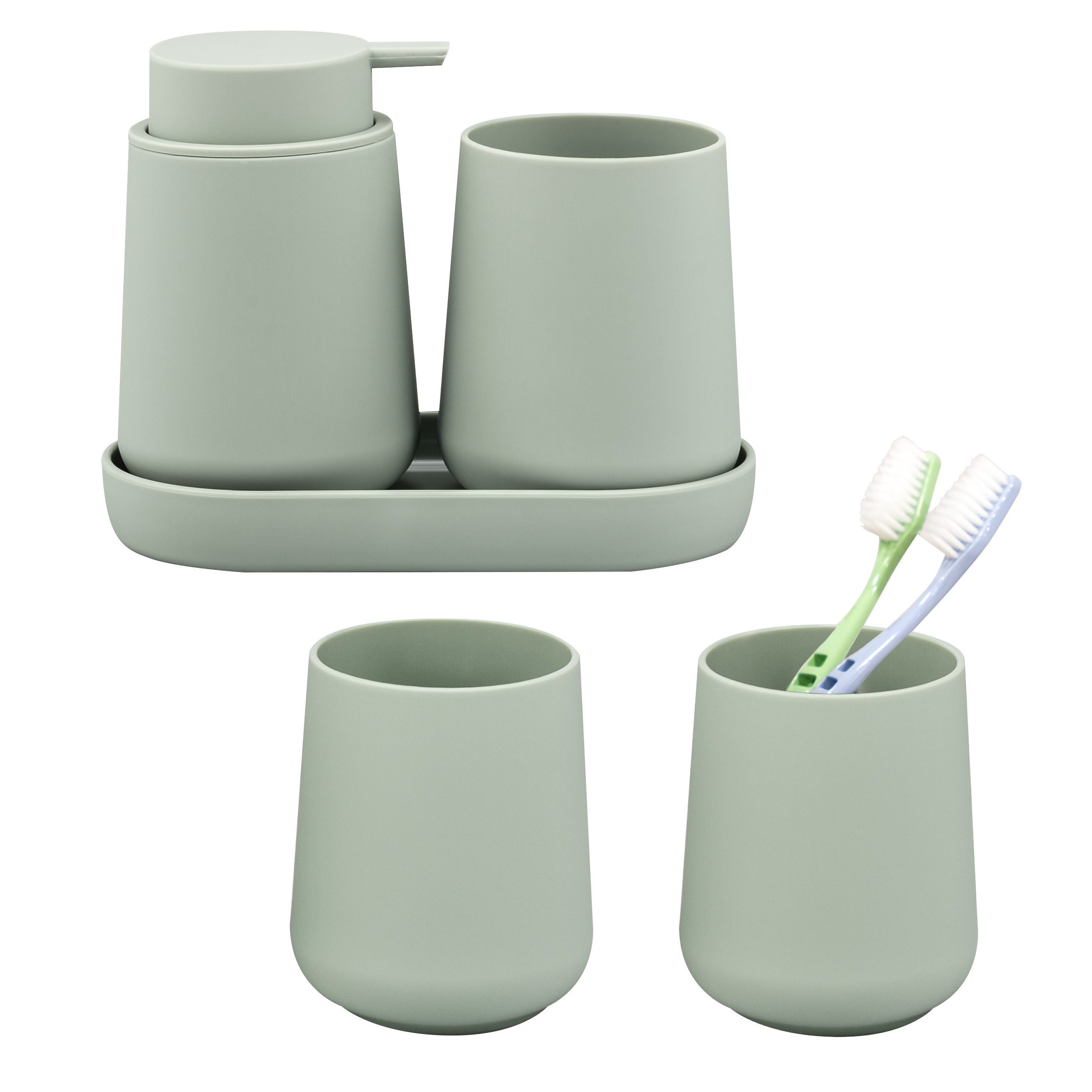 eluno Badaccessoire-Set TESERO 5tlg. Soft-Touch, 5 tlg.