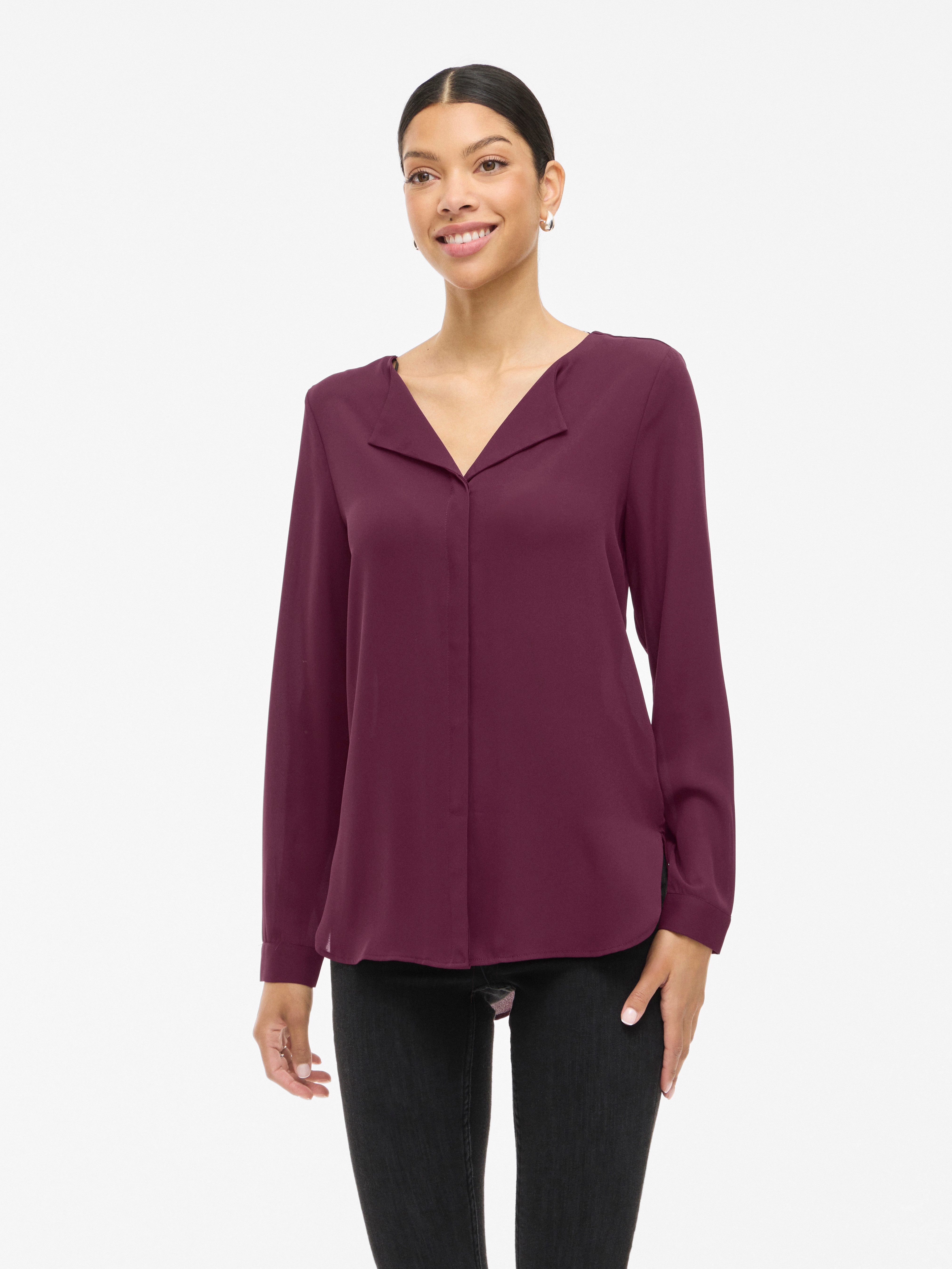 Vila Blusenshirt VILUCY L/S SHIRT - günstig online kaufen