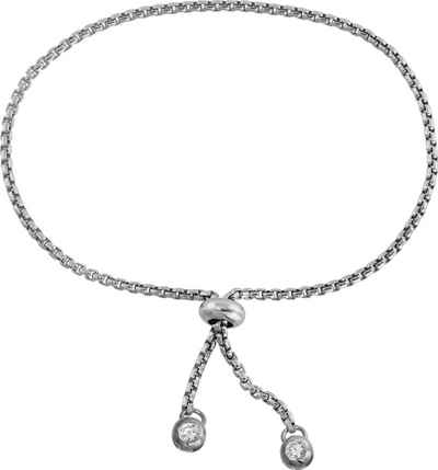 SilberDream Silberarmband SilberDream Armschmuck bis 25cm weiß (Armband), Damen Armband bis ca. 25cm, 925 Sterling Silber, Farbe: silber