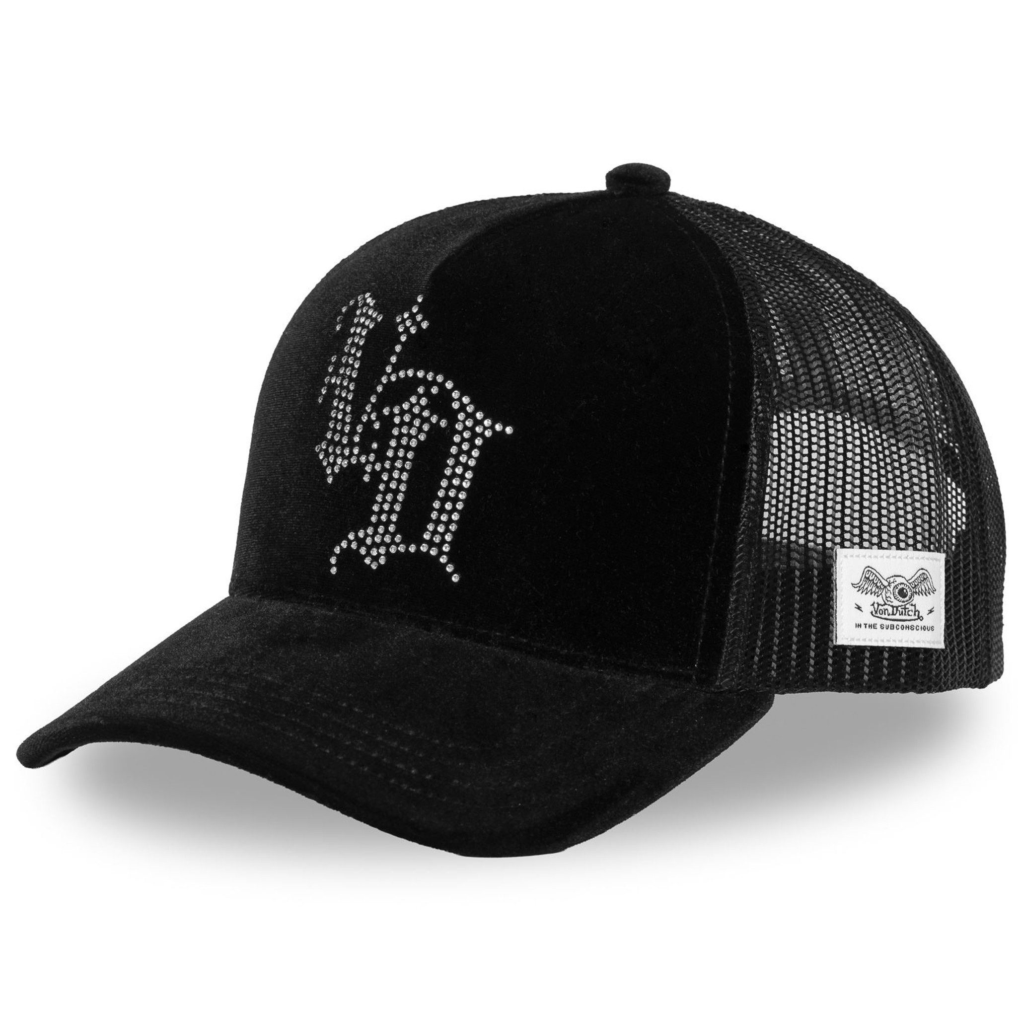 Trucker Cap Von Dutch Originals Trucker Cap VELVET STRASS VD LOGO