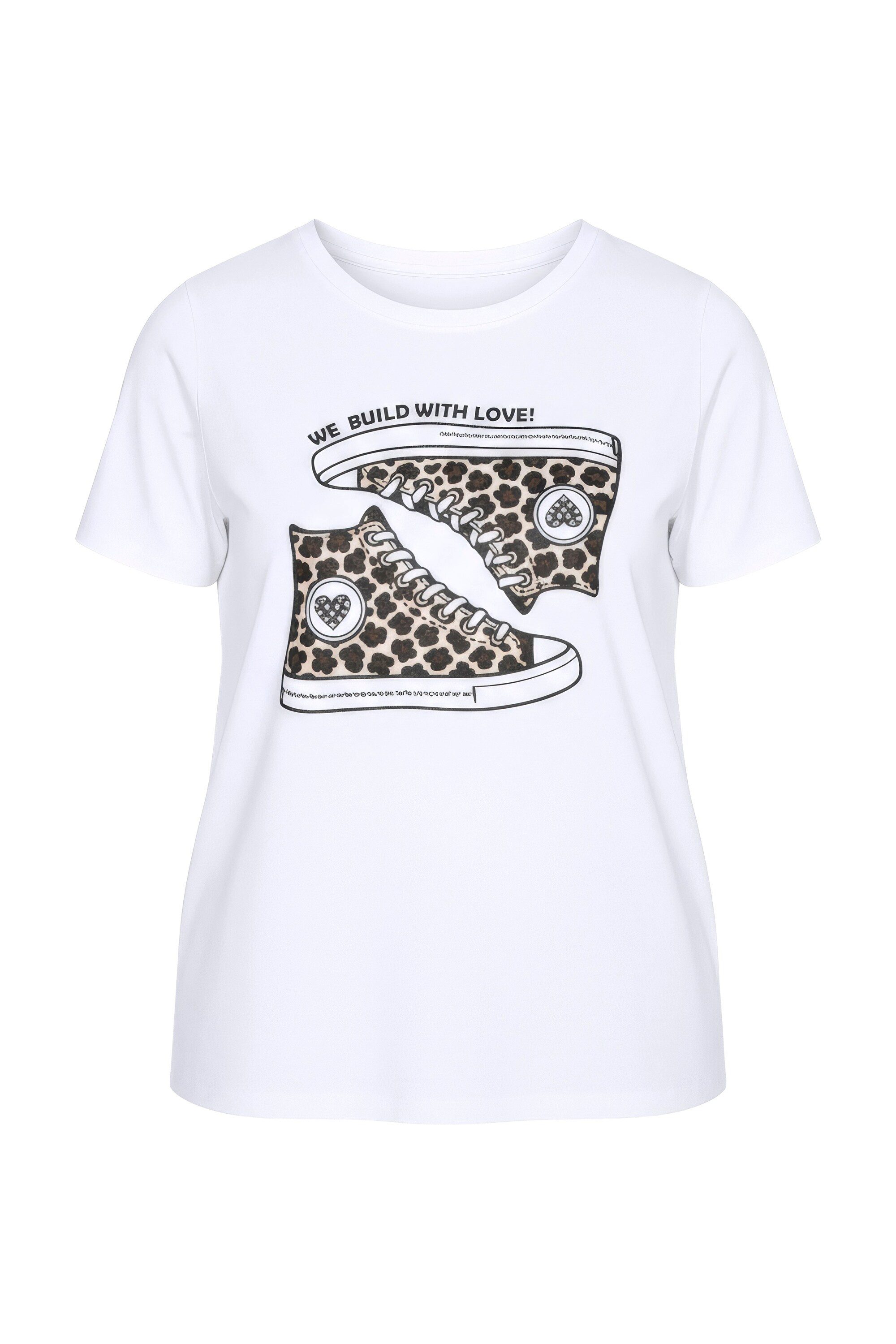 Angel of Style T-Shirt T-Shirt Komfort Fit Sneaker-Motiv Halbarm günstig online kaufen
