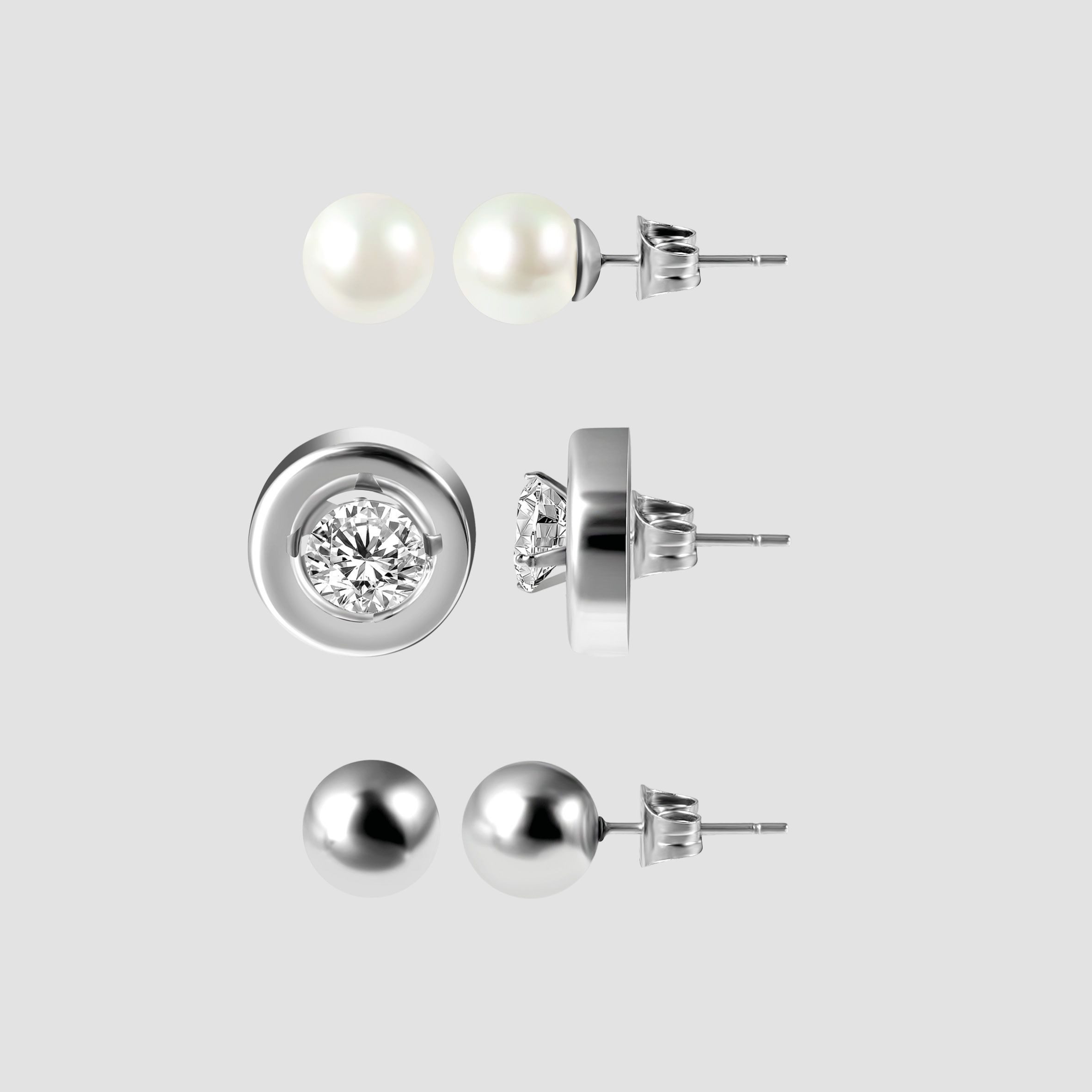 Paar Ohrhänger Ohrringe – Ohrstecker aus Edelstahl