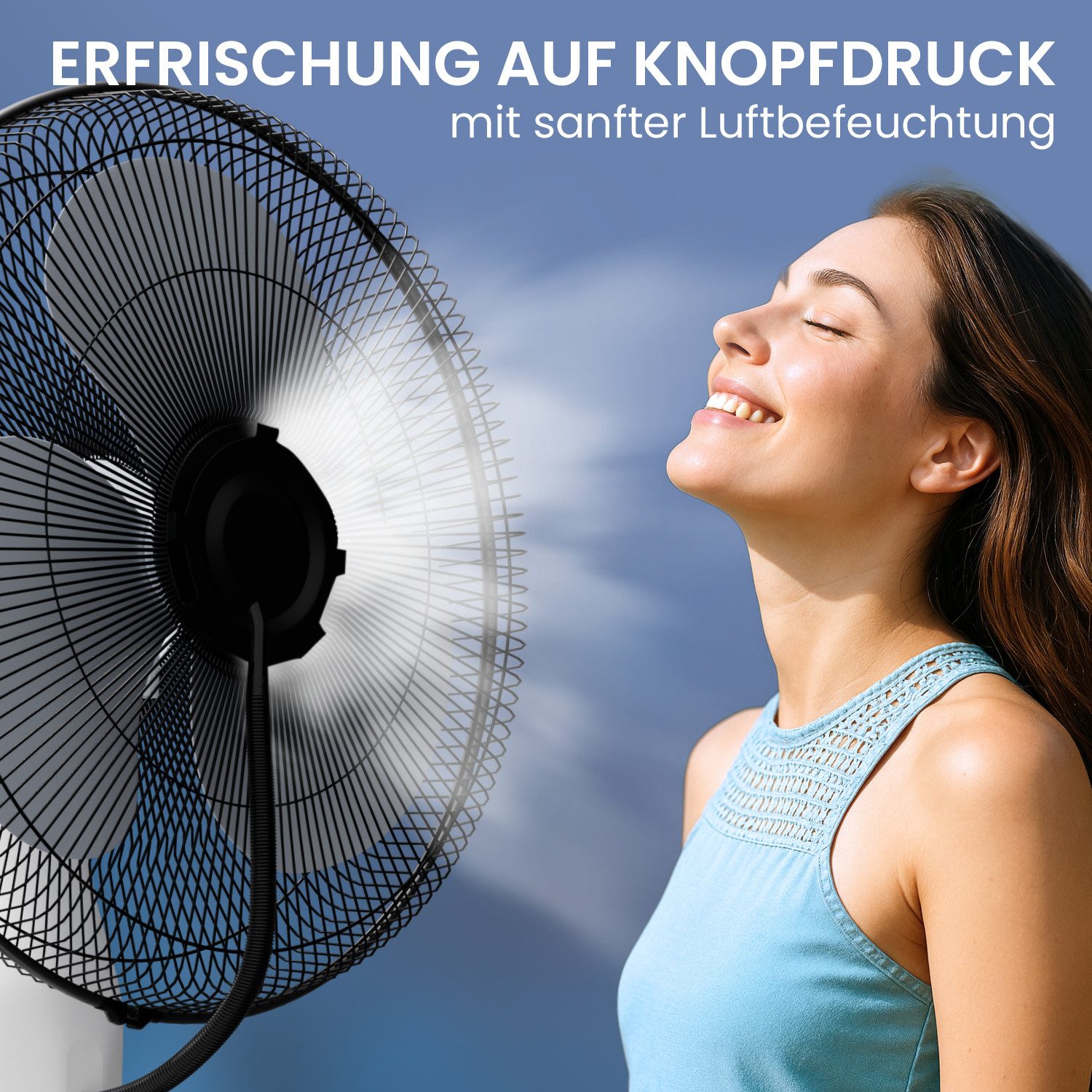 aktimeo Standventilator Ventilator mit sanfter Luftbefeuchtung, günstig online kaufen