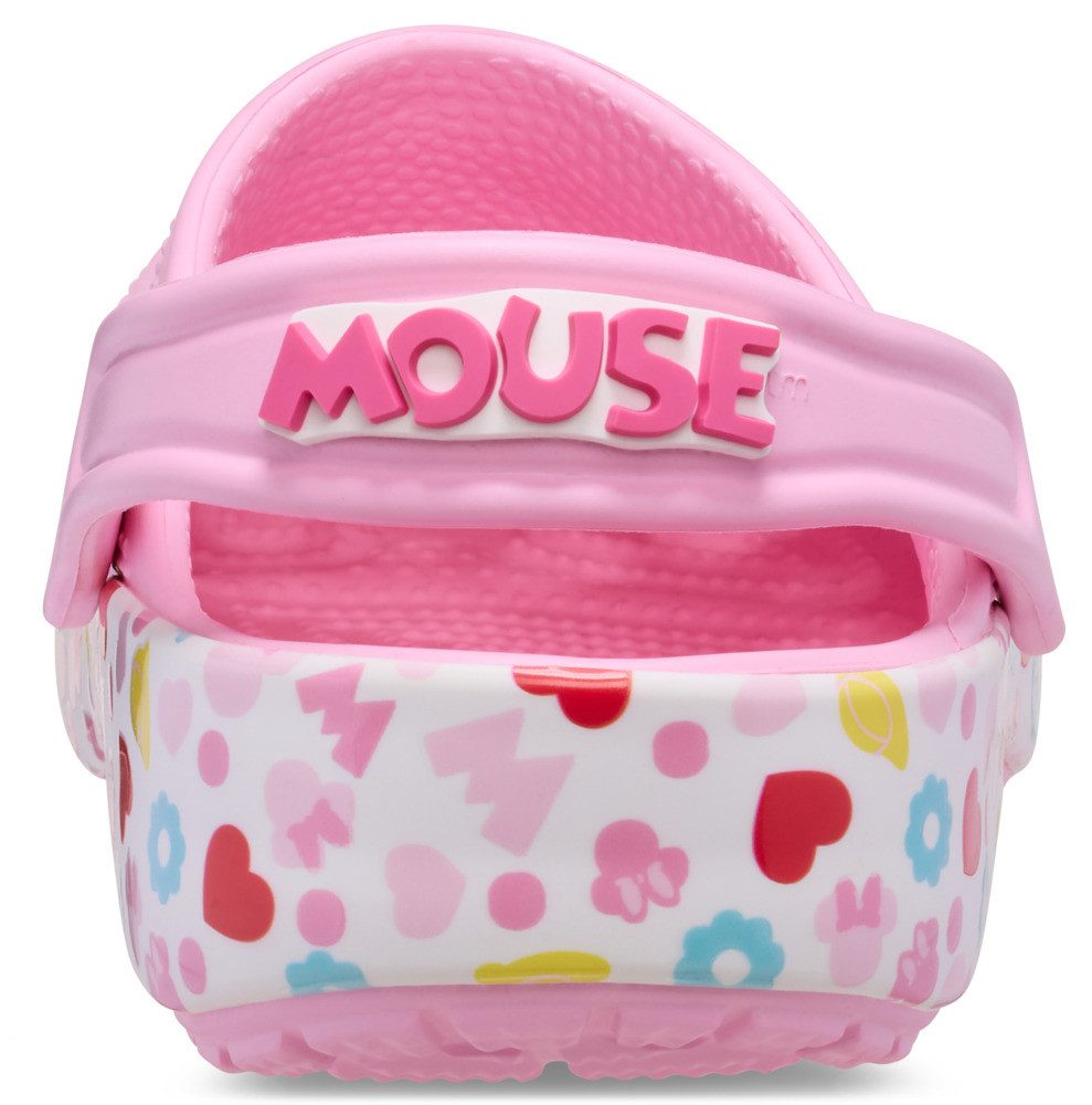 Crocs Kids' Minnie Mouse and Friends Classic Clog Clog Hausschuh mit Jibbitz™-Ansteckern mit Minnie-Maus-Motiven