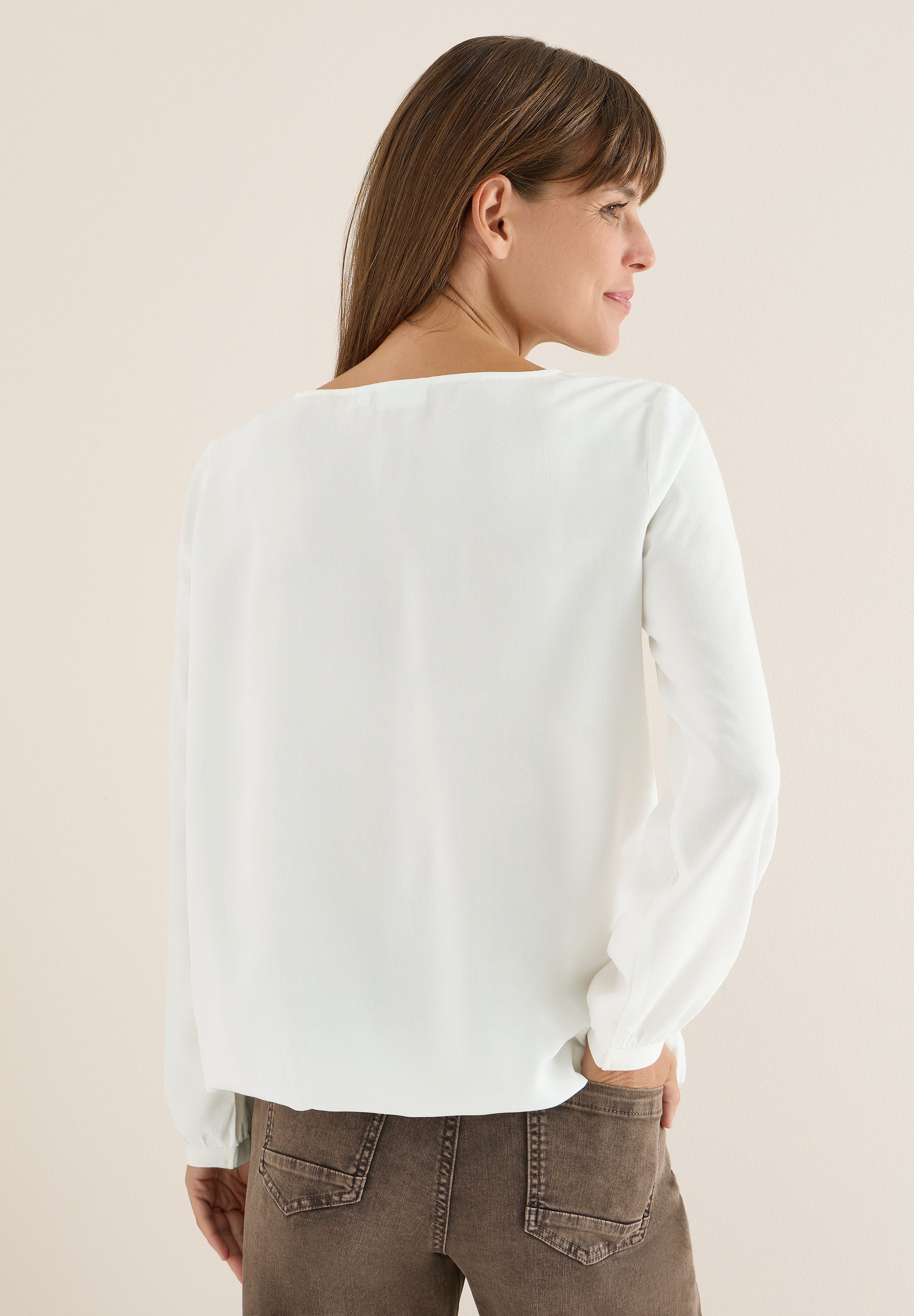 CECIL Langarmbluse aus softer Viskose günstig online kaufen