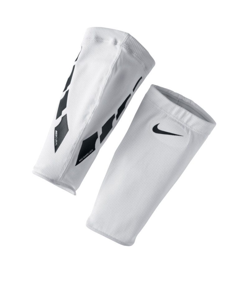 Nike Fußball Schienbeinschoner Nike Performance Guard Lock Elite Sleeves Weiß