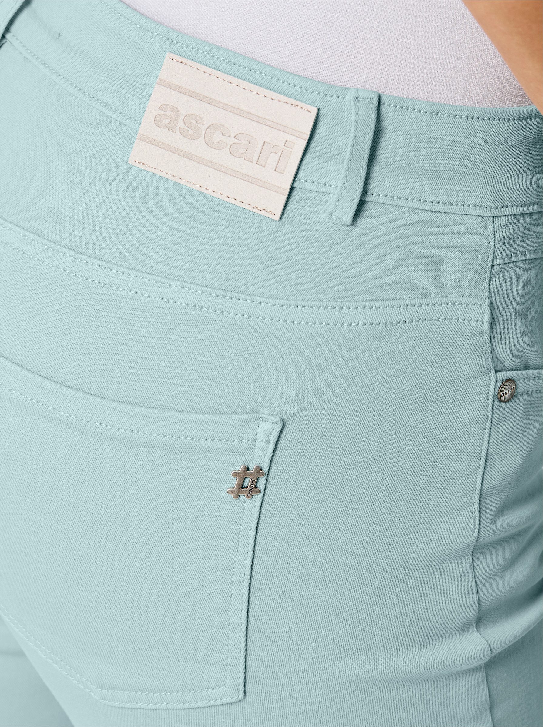 ascari Bequeme Jeans Edel-Jeans leicht vertieft