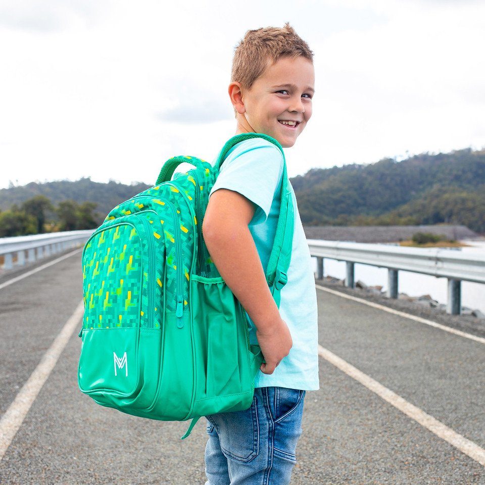 Rucksack - Großer Mädchen Kinderrucksack Jungs, Kinder MontiiCo und für für Schultasche Pixels