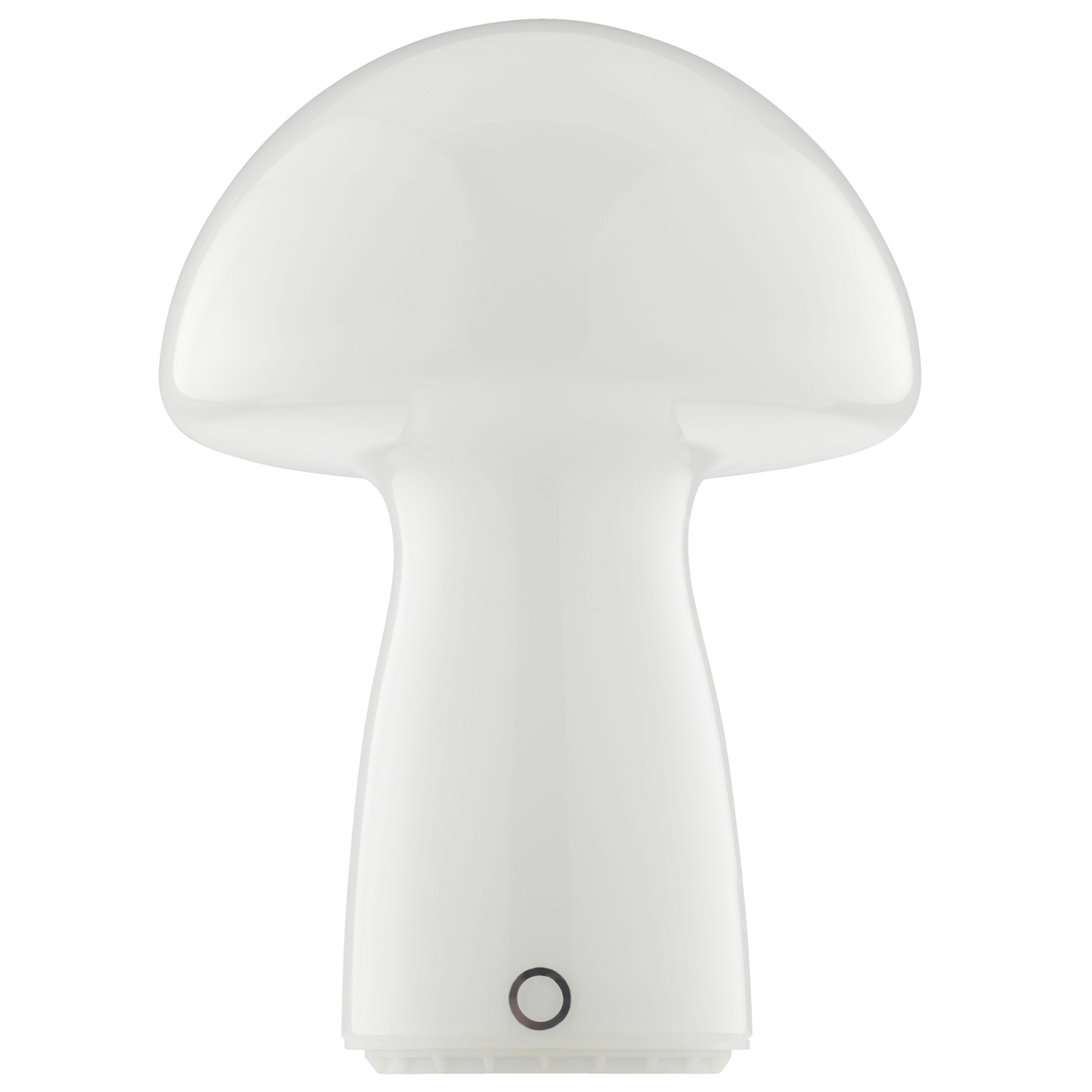 Lightbox Tischleuchte, LED fest integriert, Warmweiß, LED Akku Pilzleuchte, 22 x 16 cm, 250 lm, 2700 K, dimmbar, Glas, weiß