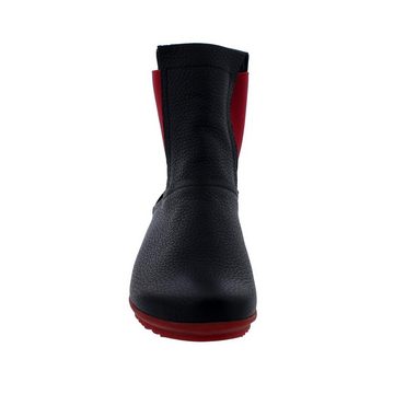 arche Barook Chelsea Boots, Hopi-Glattleder, Noir, Rouge, Lactae rouge, Gu Reißverschlussstiefel