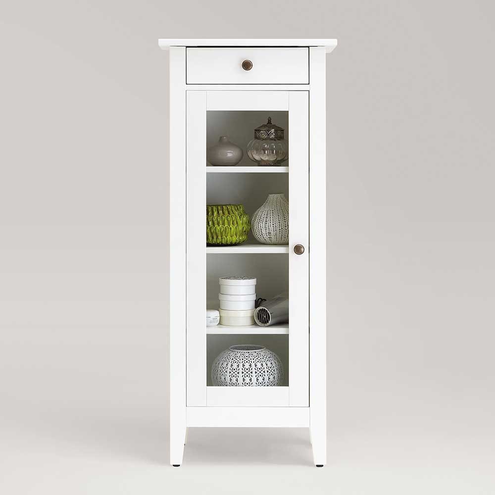 Pharao24 Hochschrank Leonora aus Massivholz