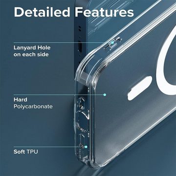 CoolGadget Handyhülle Premium Silikon Handy Case für iPhone 14 Plus 6,7 Zoll, Hülle Transparent Schutzhülle kompatibel mit MagSafe Zubehör