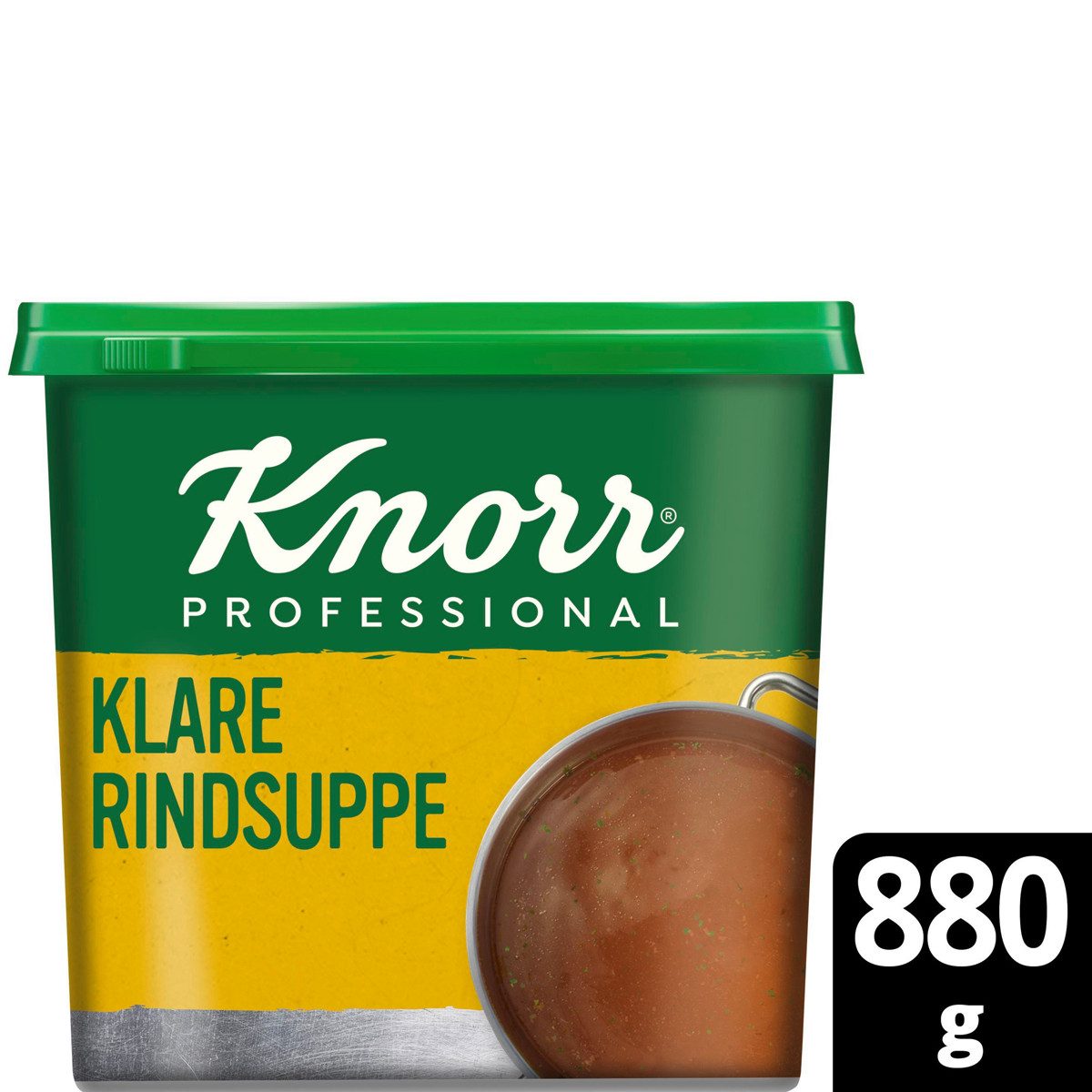 Knorr Fertiggericht, Knorr Professional Klare Rindsuppe mit Suppengrün sofort löslich 880g