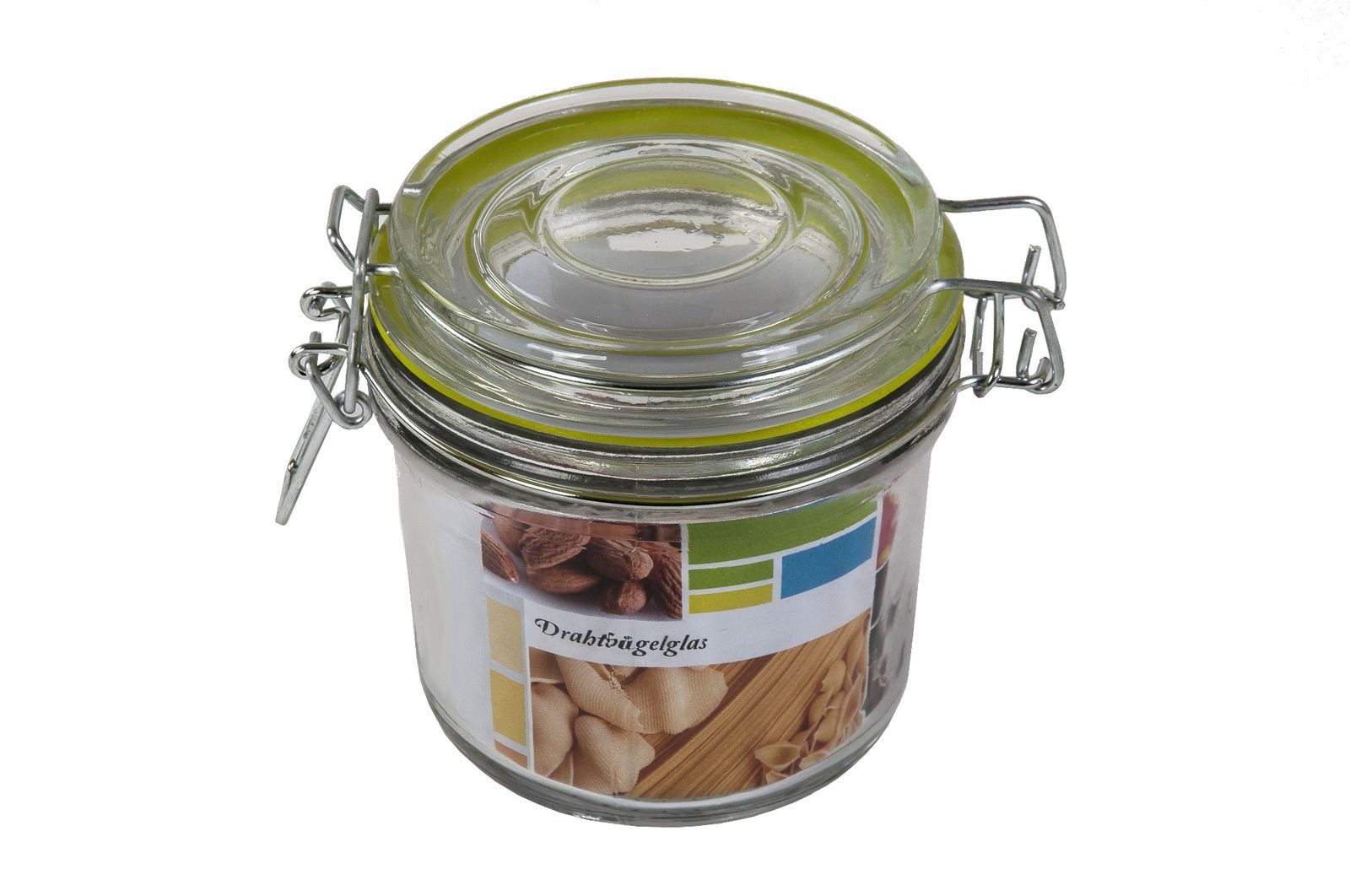 BURI Einmachglas Drahtbügelglas 350ml Einmachgläser Einweckglas Vorratsglas Marmeladeng, Glas