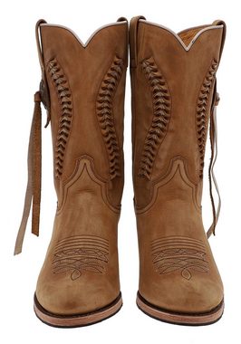 Sendra Boots DEBORA 13394 Braun Cowboystiefel Rahmengenähte Damen Westernstiefel