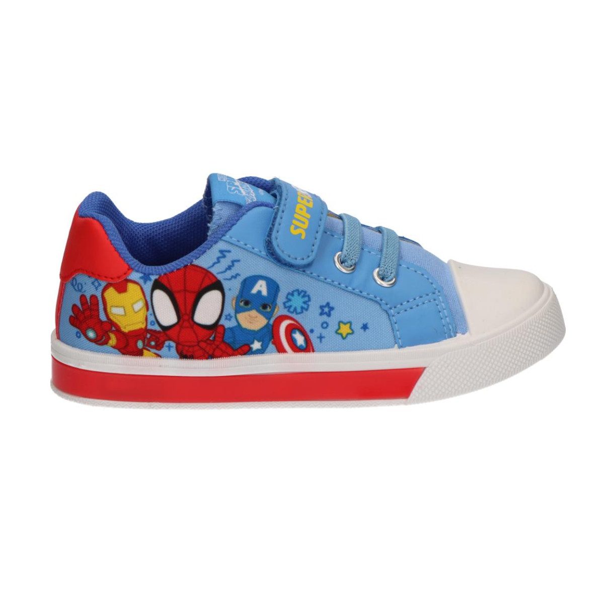 MARVEL Spidey Kinder Canvas mit Lichteffekt Schuhe für Freizeit und Alltag Sneaker