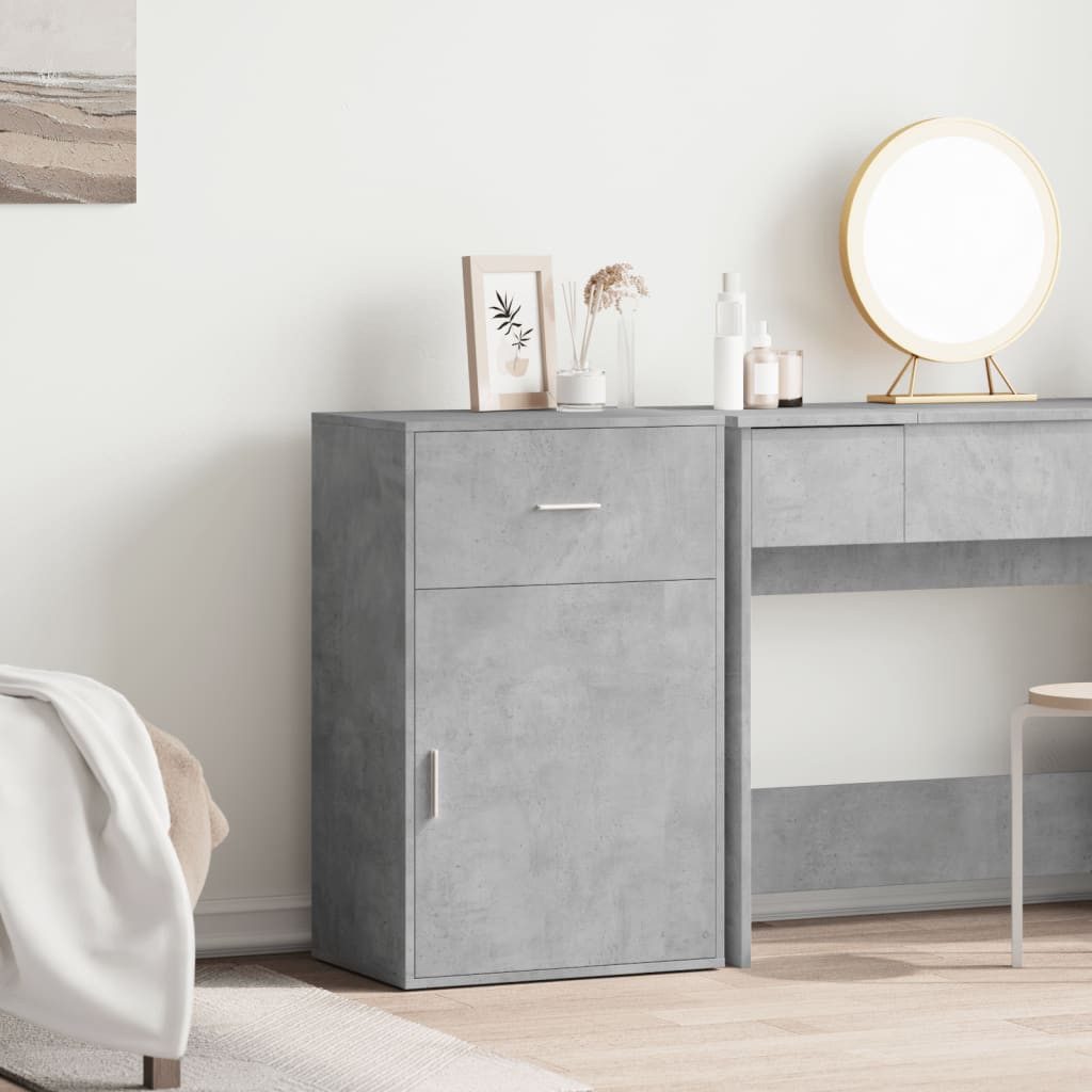 vidaXL Beistellschrank Beistellschrank Betongrau 56,5x39x90 cm günstig online kaufen