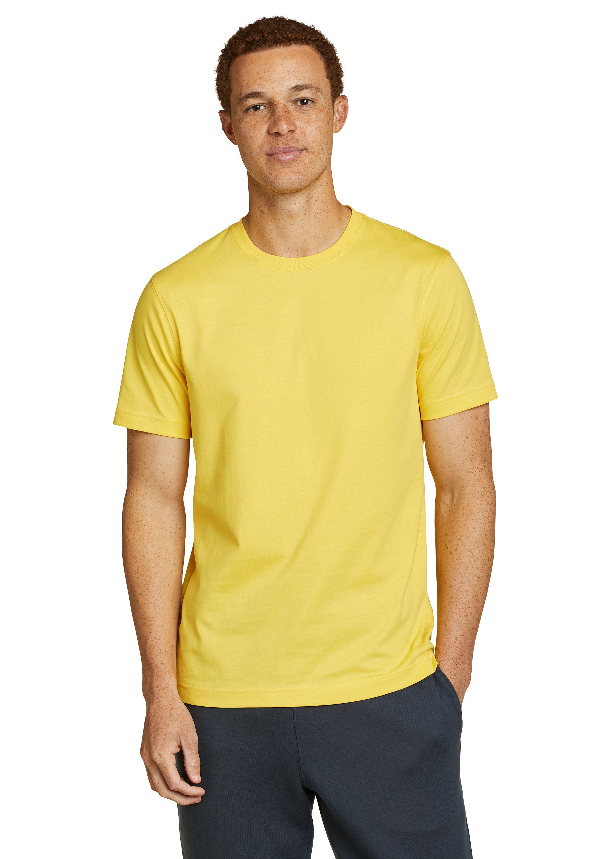 Legend Leuchtgelb - Slim Eddie fit Baumwolle T-Shirt Bauer Wash 100% - Shirt