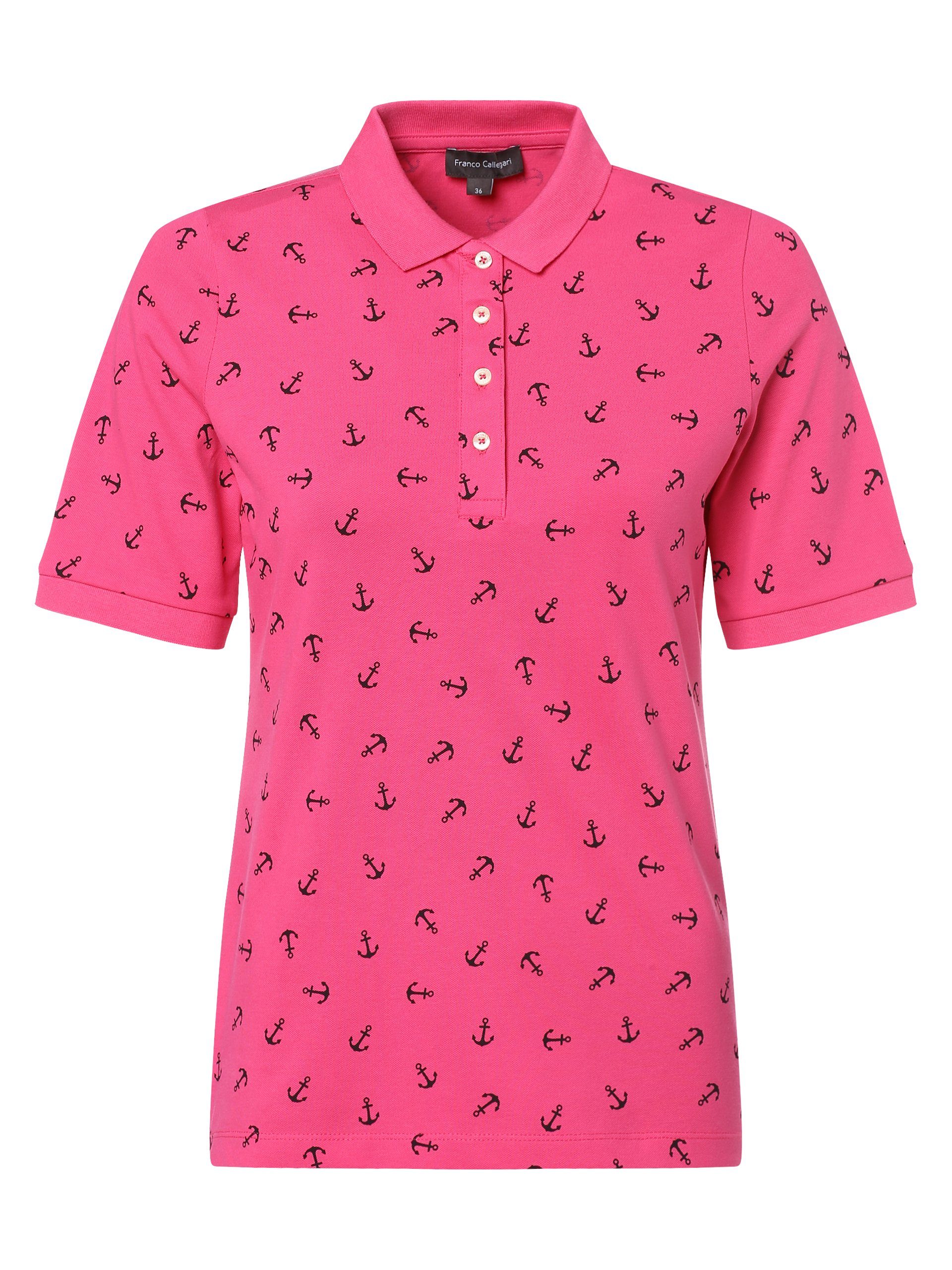 pink Poloshirt marine Franco Callegari