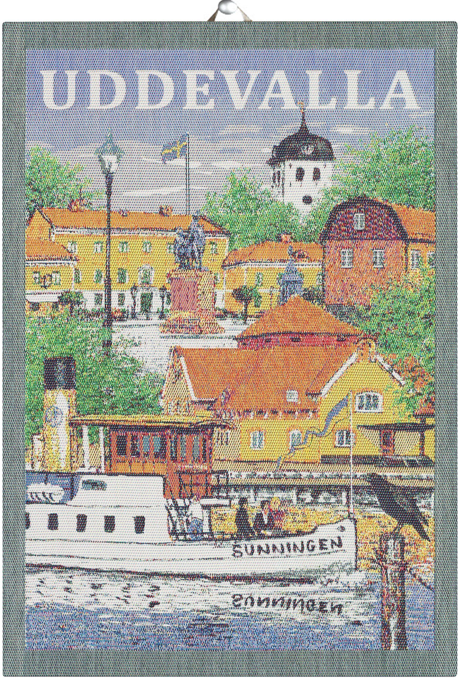 Ekelund Geschirrtuch Küchenhandtuch Uddevalla 35x50 cm, (1-tlg., 1 x Geschirrtuch), Pixel gewebt (3-farbig)