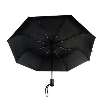 BIGGDESIGN Langregenschirm Biggdesign Moods Up Schwarzer Vollautomatik-Schirm