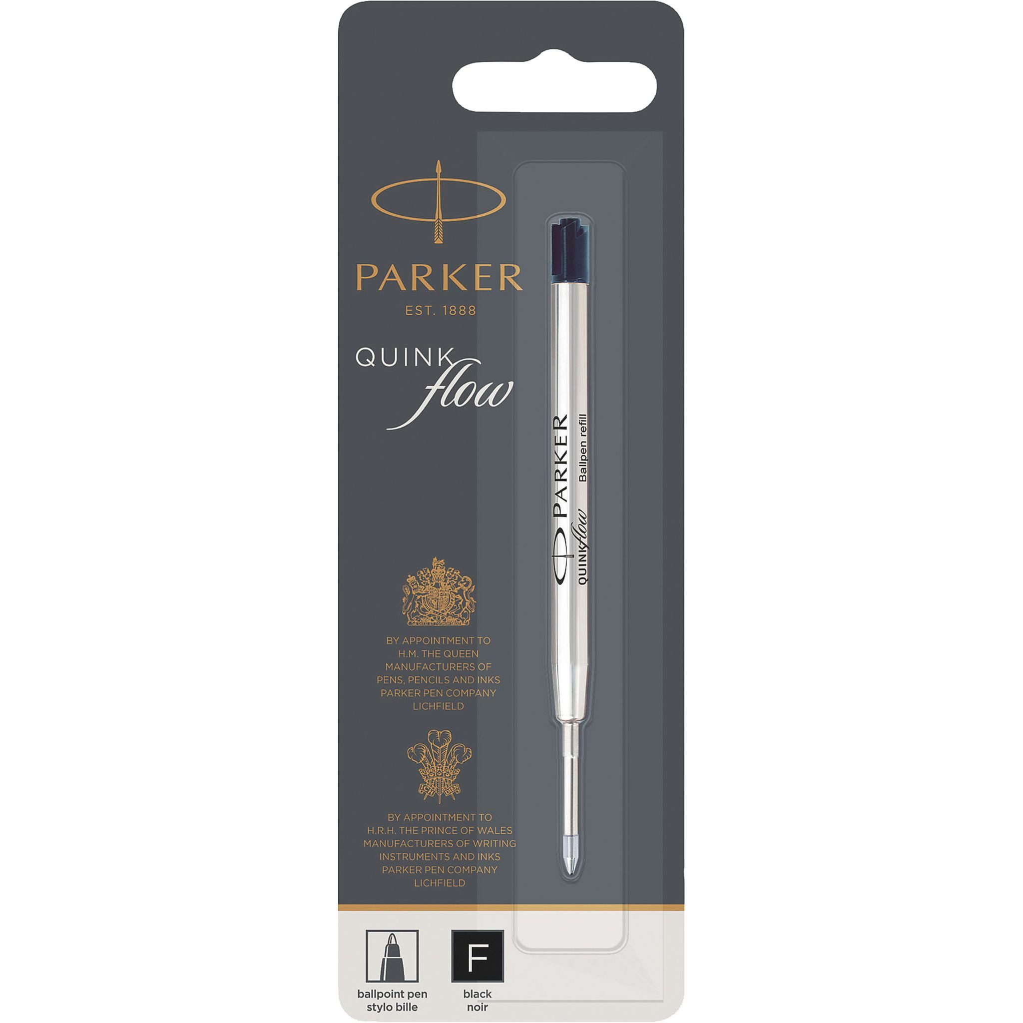 Parker Kugelschreibermine Parker Kugelschreibermine QUINKflow - dokumentenecht, F, schwarz