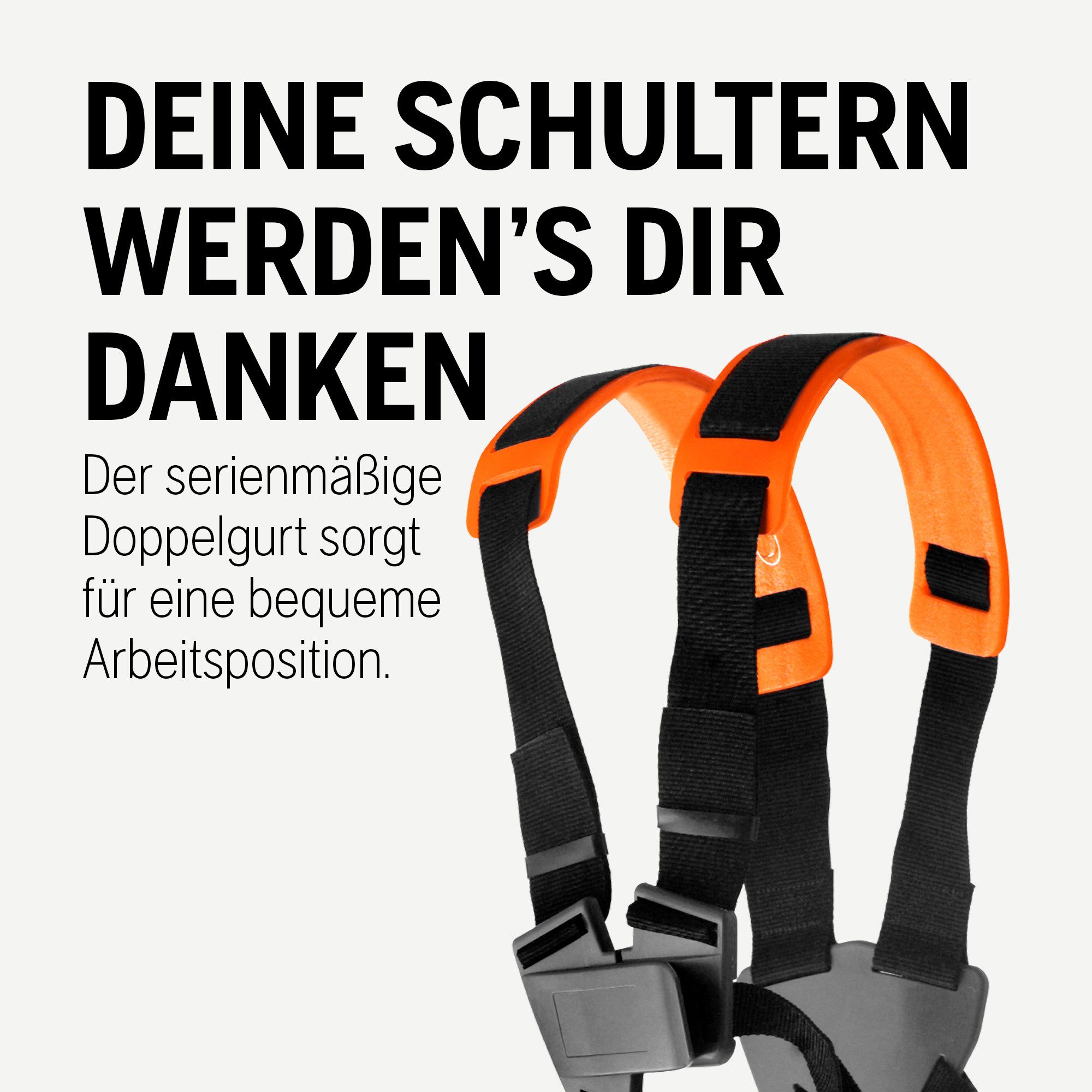 Husqvarna Benzin-Motorsense 122R, 2-Takt Freischneider, 43 cm Schnittbreite, Tap 'n Go Kopf – Bild 5 von 5