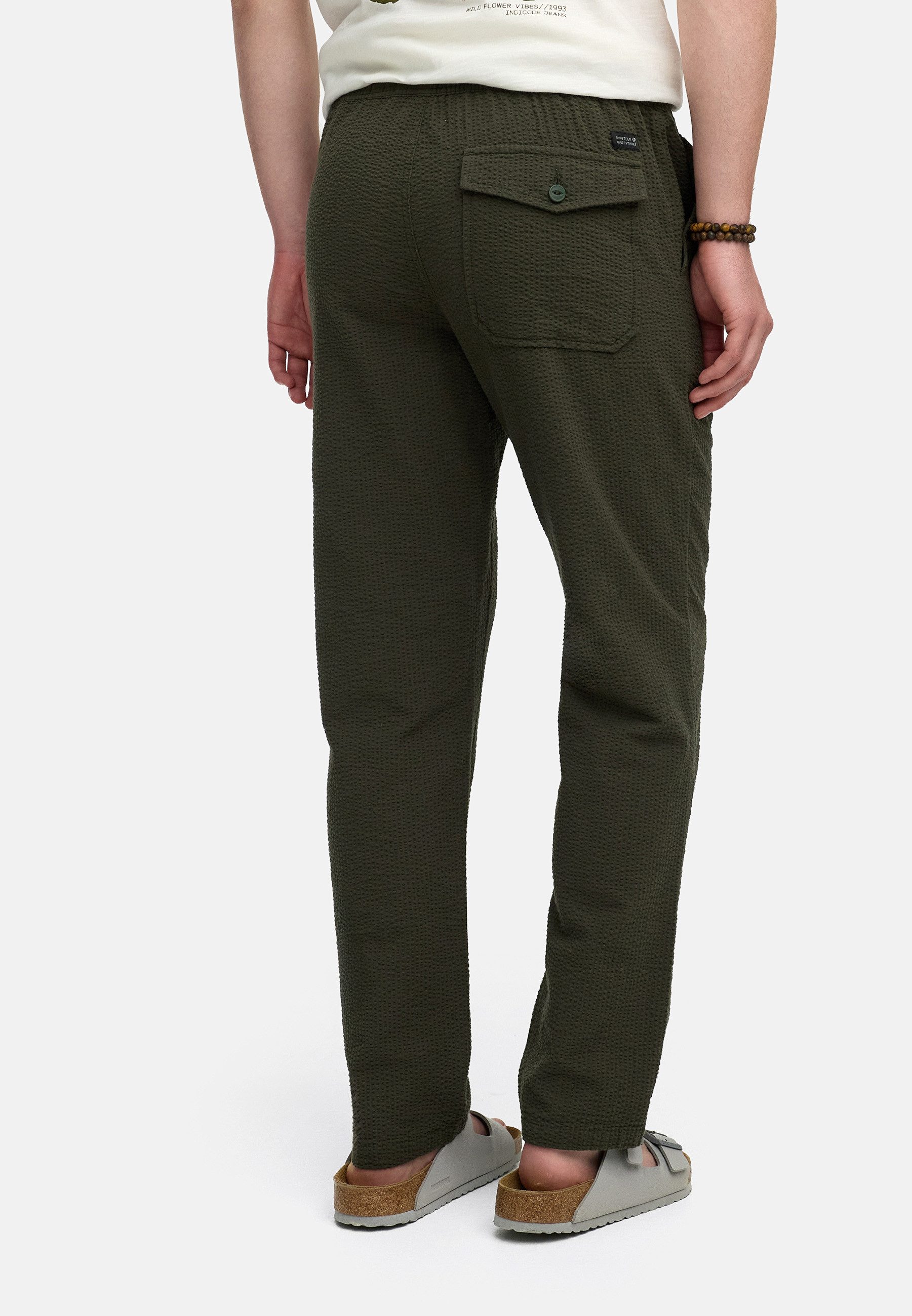 Indicode Stoffhose Herren INWebb Herrenhose Freizeithose Männer aus Seersucker-Gewebe für eine optimale Luftzirkulation