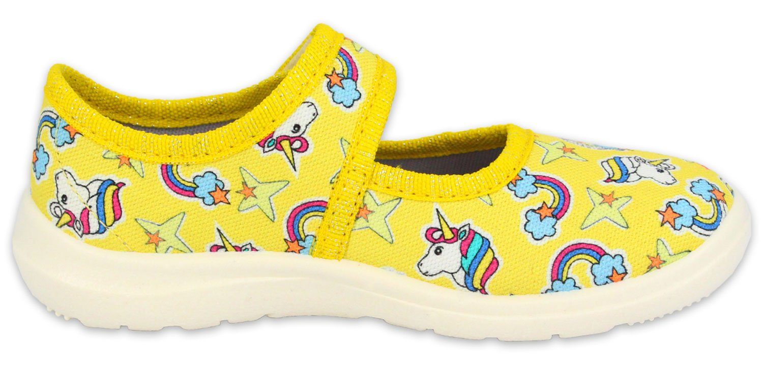 Beck Hausschuh Yellow Dream Hausschuh (mit strahlenden Farben) schmale Passform, gepolsterte Innensohle – Bild 5 von 5