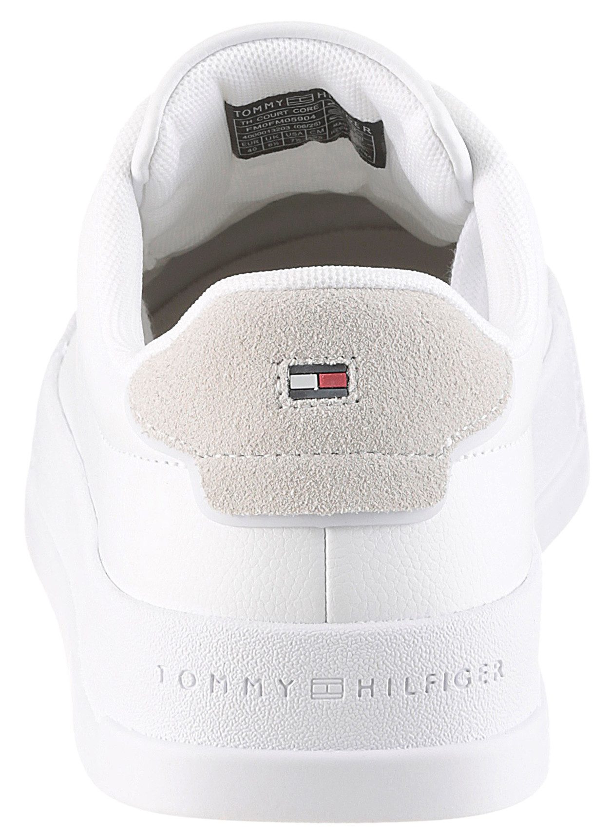 Tommy Hilfiger TH COURT CORE Sneaker, Freizeitschuh, Halbschuh, Schnürschuh, weich gepolstertem Schaftrand