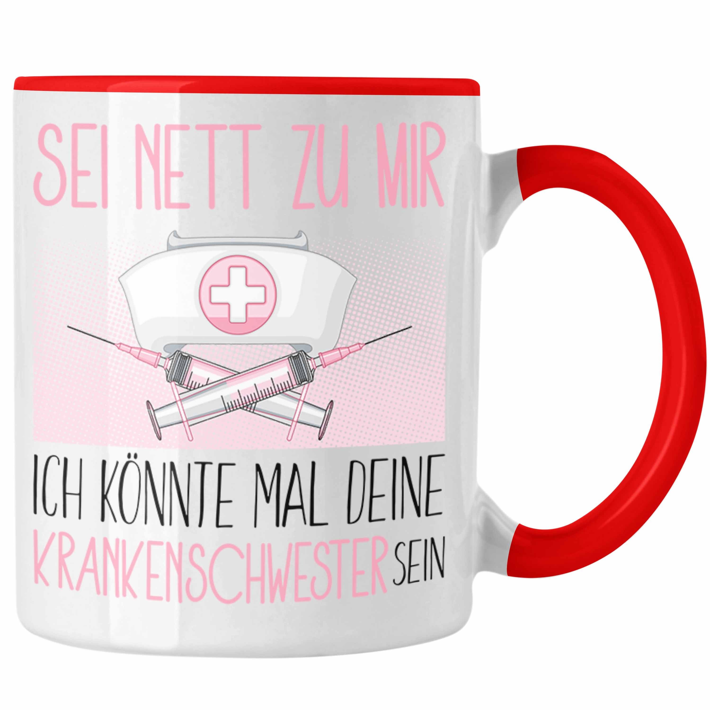 Trendation Tasse Krankenschwester Ausbildung Tasse Geschenk Krankenhaus Geschenkidee Se Rot
