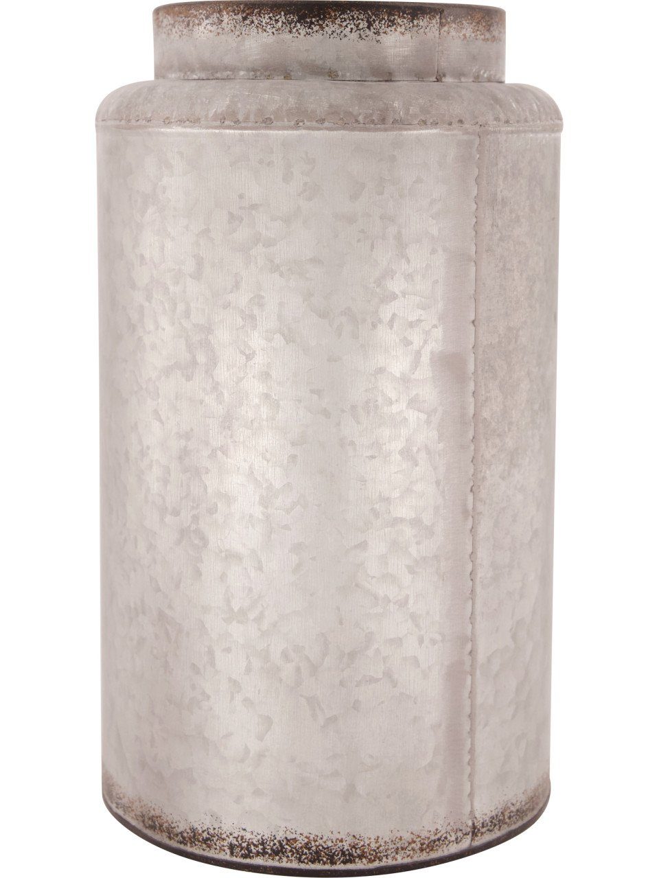 DIJK Dekovase Dijk Metallvase hellgrau Ø 19,7 x 33,3 cm